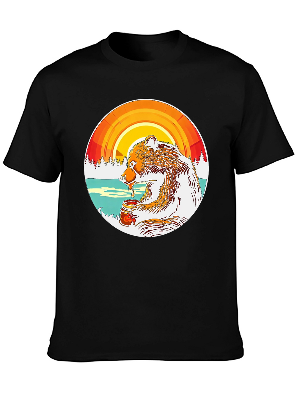 Bear with Honey Graphic Tee