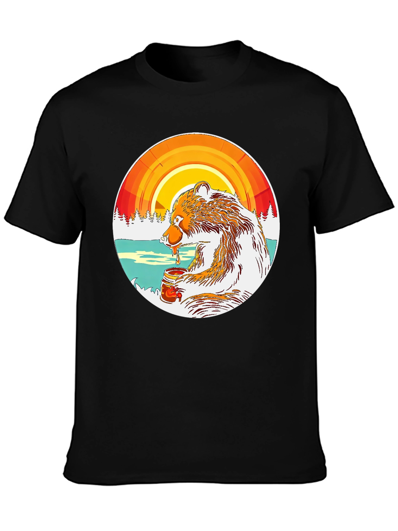Bear with Honey Graphic Tee