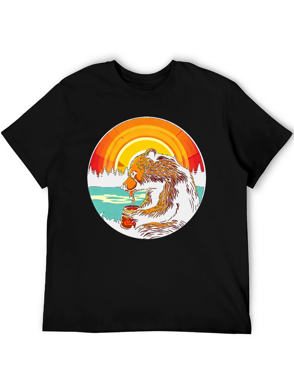 Bear with Honey Graphic Tee
