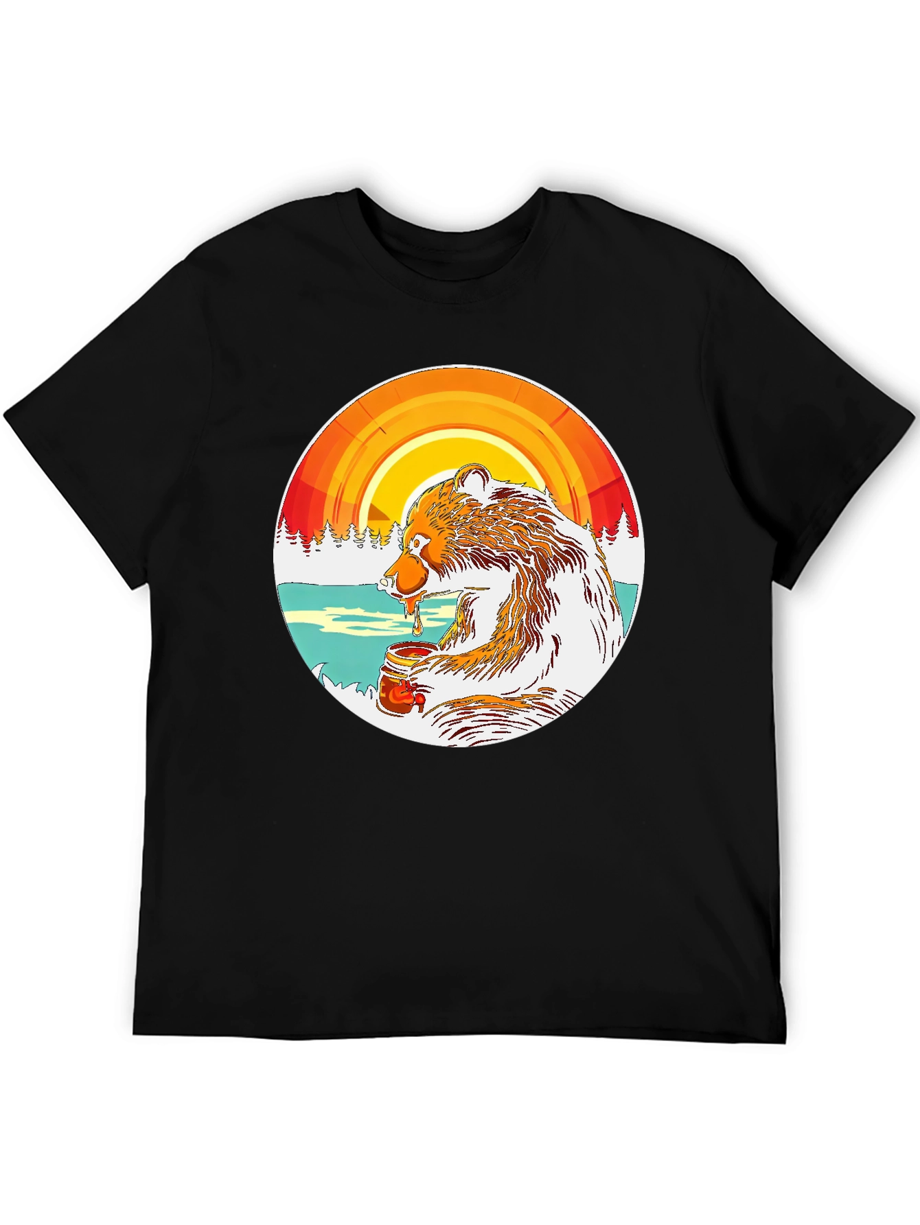 Bear with Honey Graphic Tee