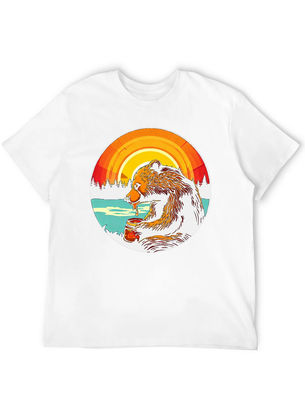 Bear with Honey Graphic Tee
