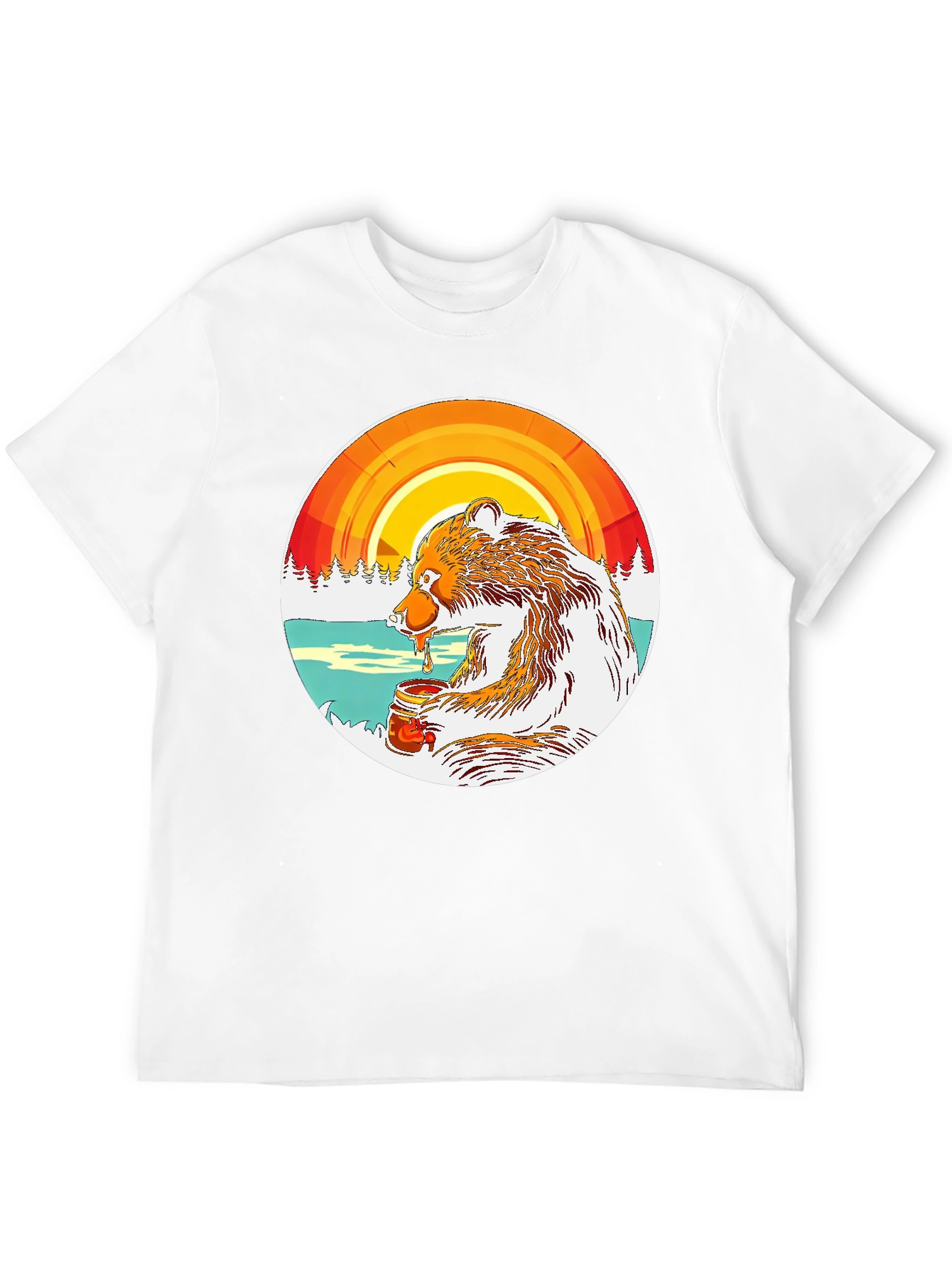 Bear with Honey Graphic Tee