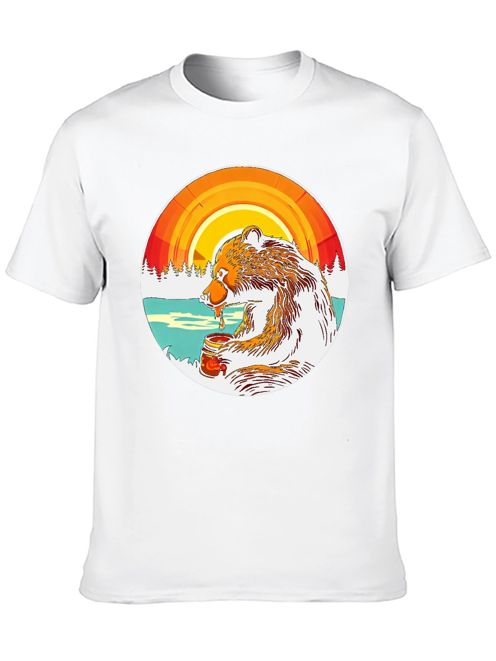 Bear with Honey Graphic Tee