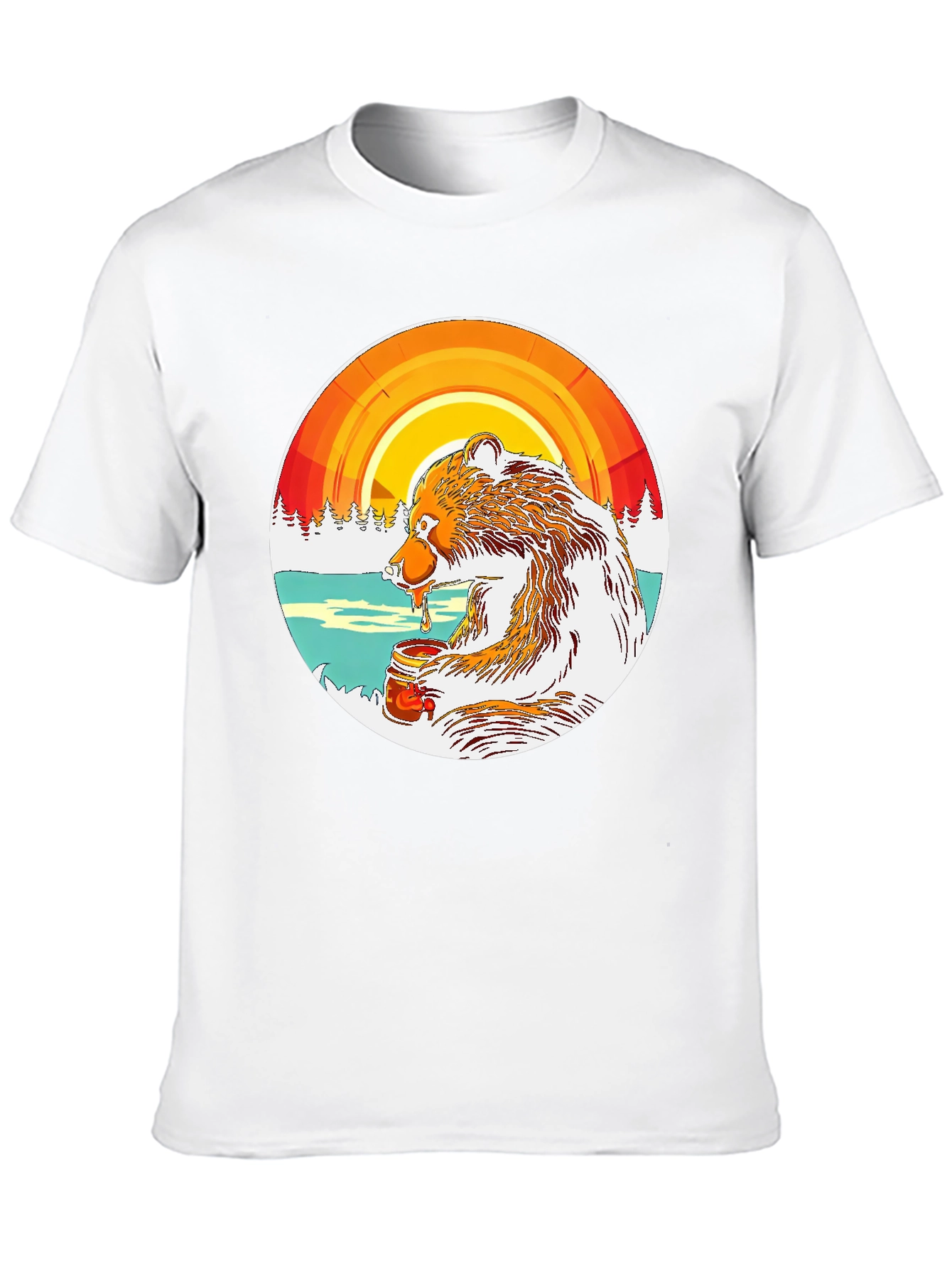 Bear with Honey Graphic Tee