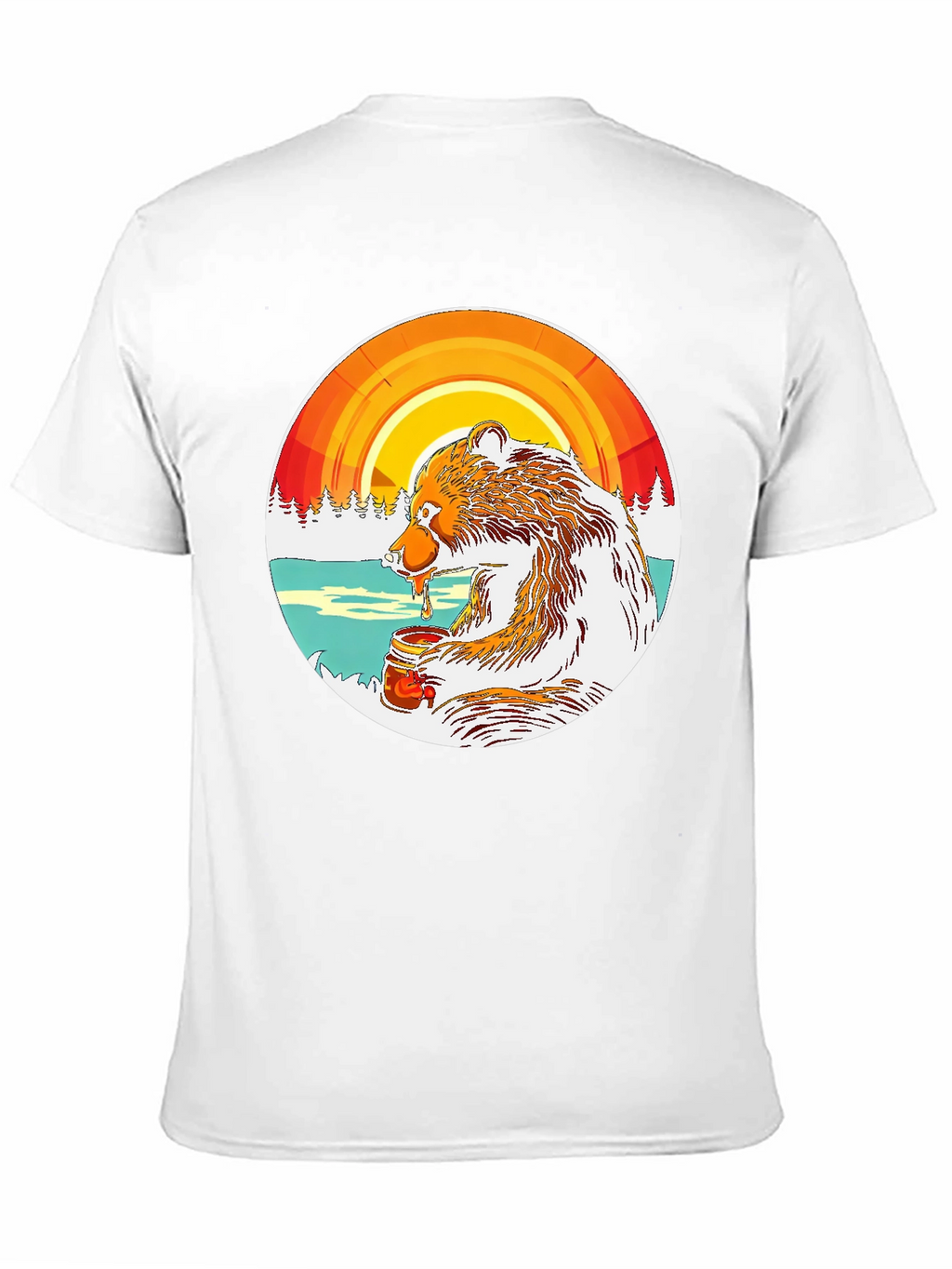 Bear with Honey Graphic Tee