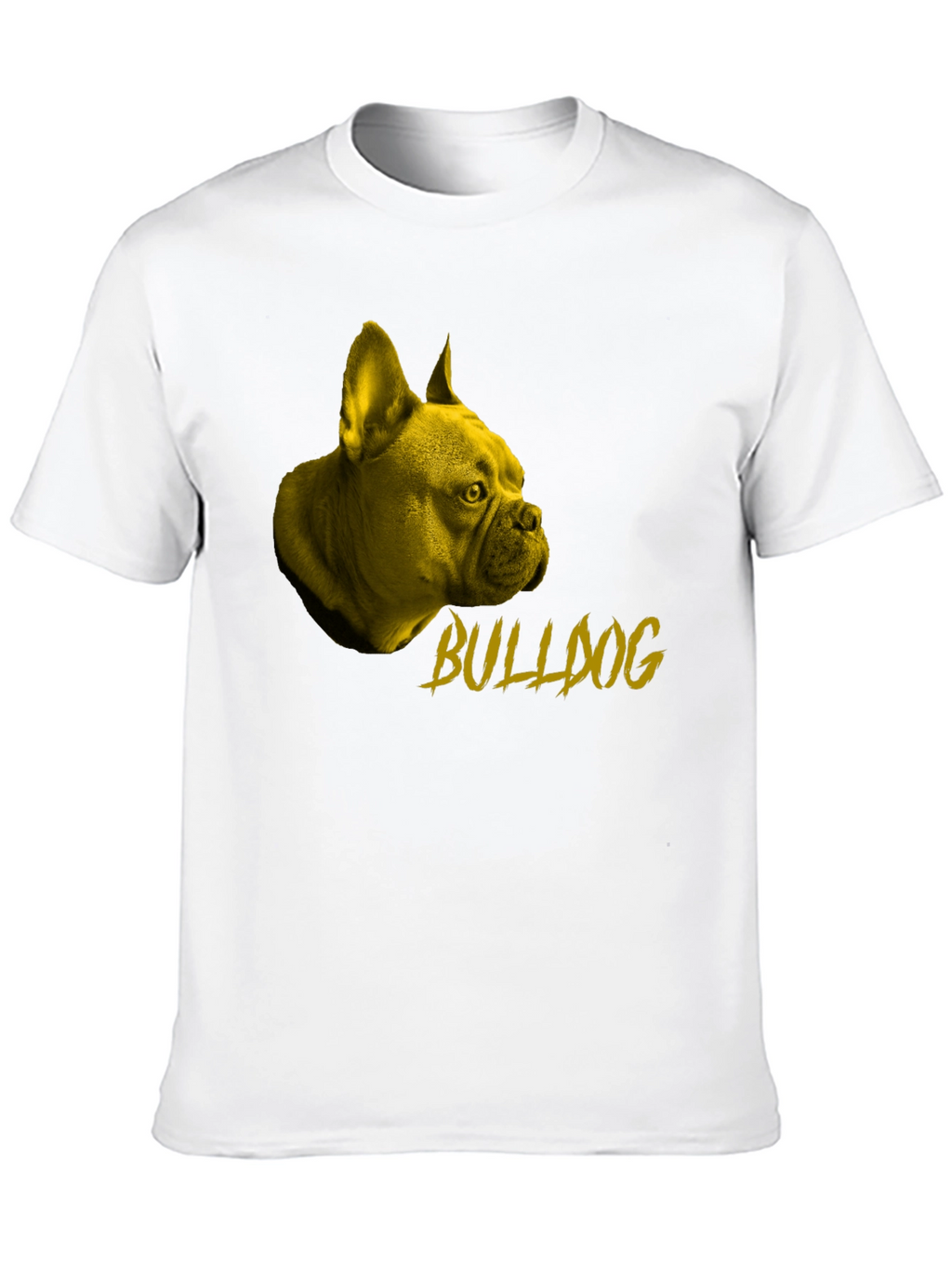 Bulldog Graphic Tee - Stylish Black Cotton T-Shirt