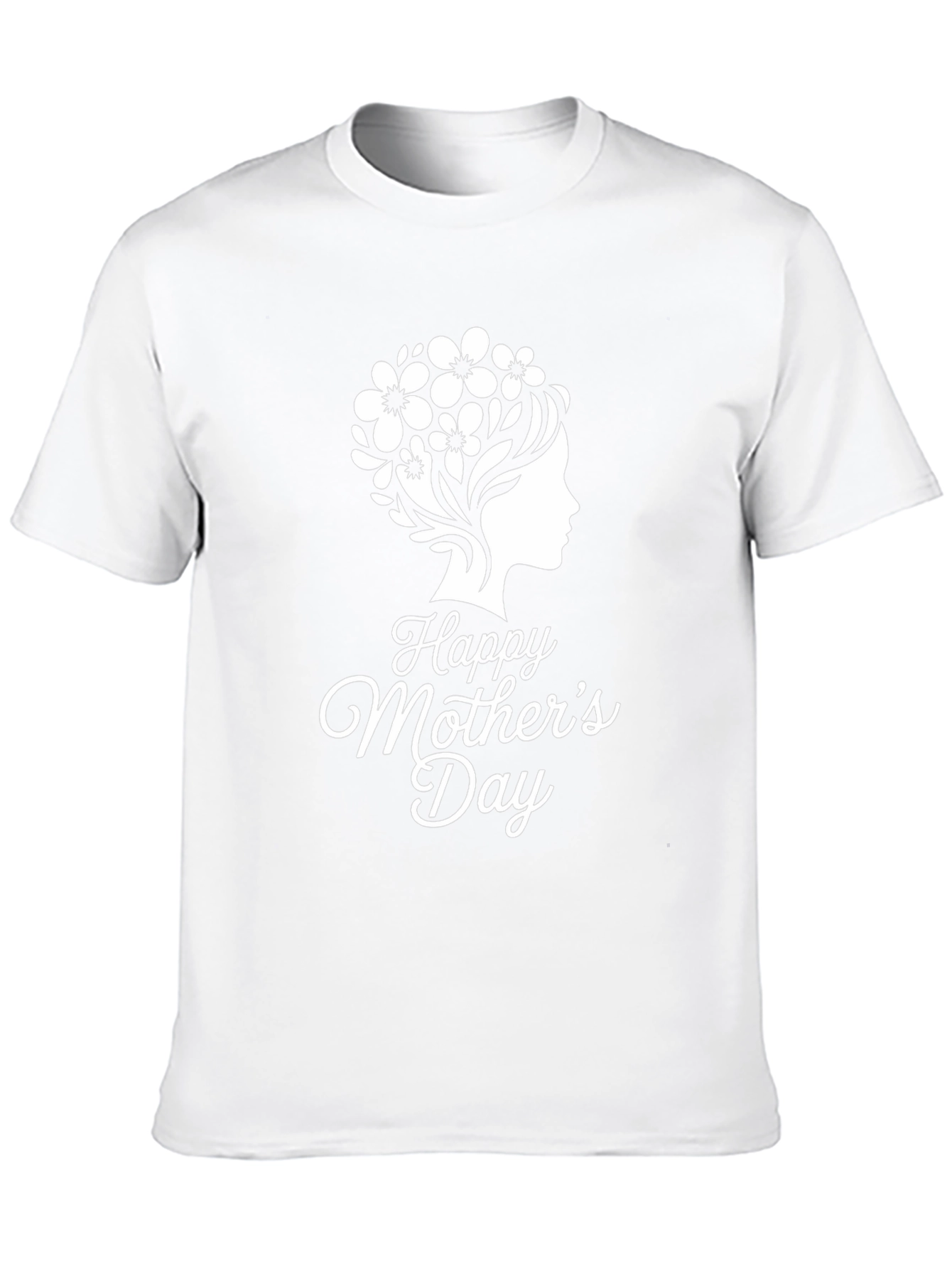 Happy Mothers Day Graphic Tee - Black Cotton Blend