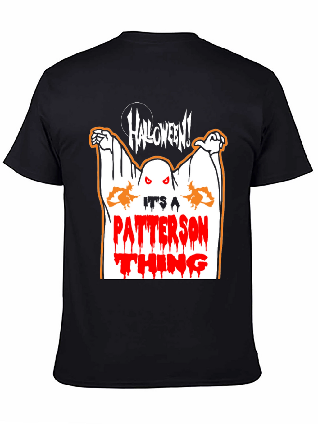 Halloween Patterson Thing Black Graphic Tee