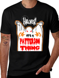 Halloween Patterson Thing Black Graphic Tee