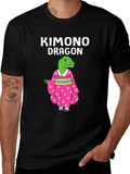 Kimono Dragon Graphic T-Shirt