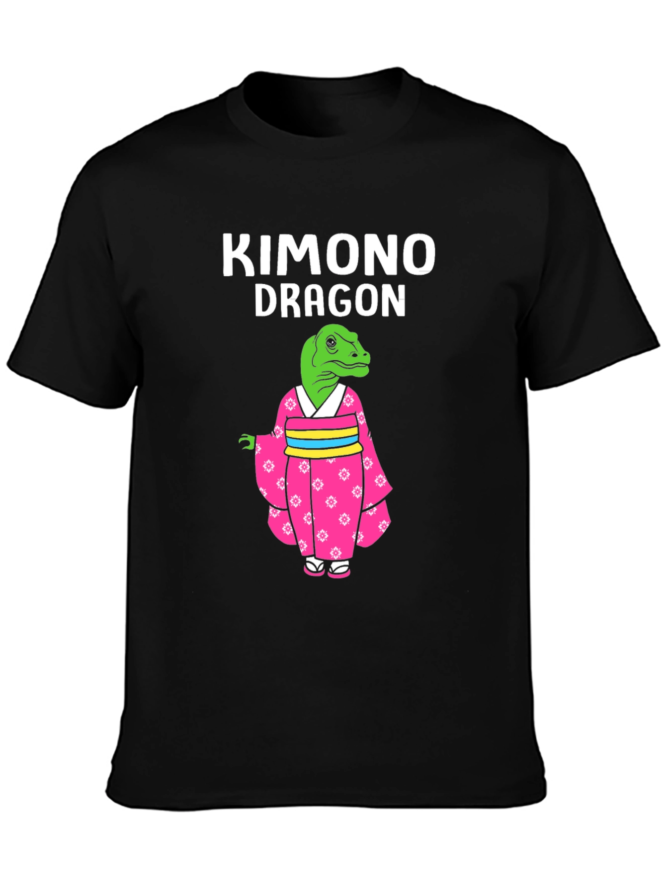 Kimono Dragon Graphic T-Shirt