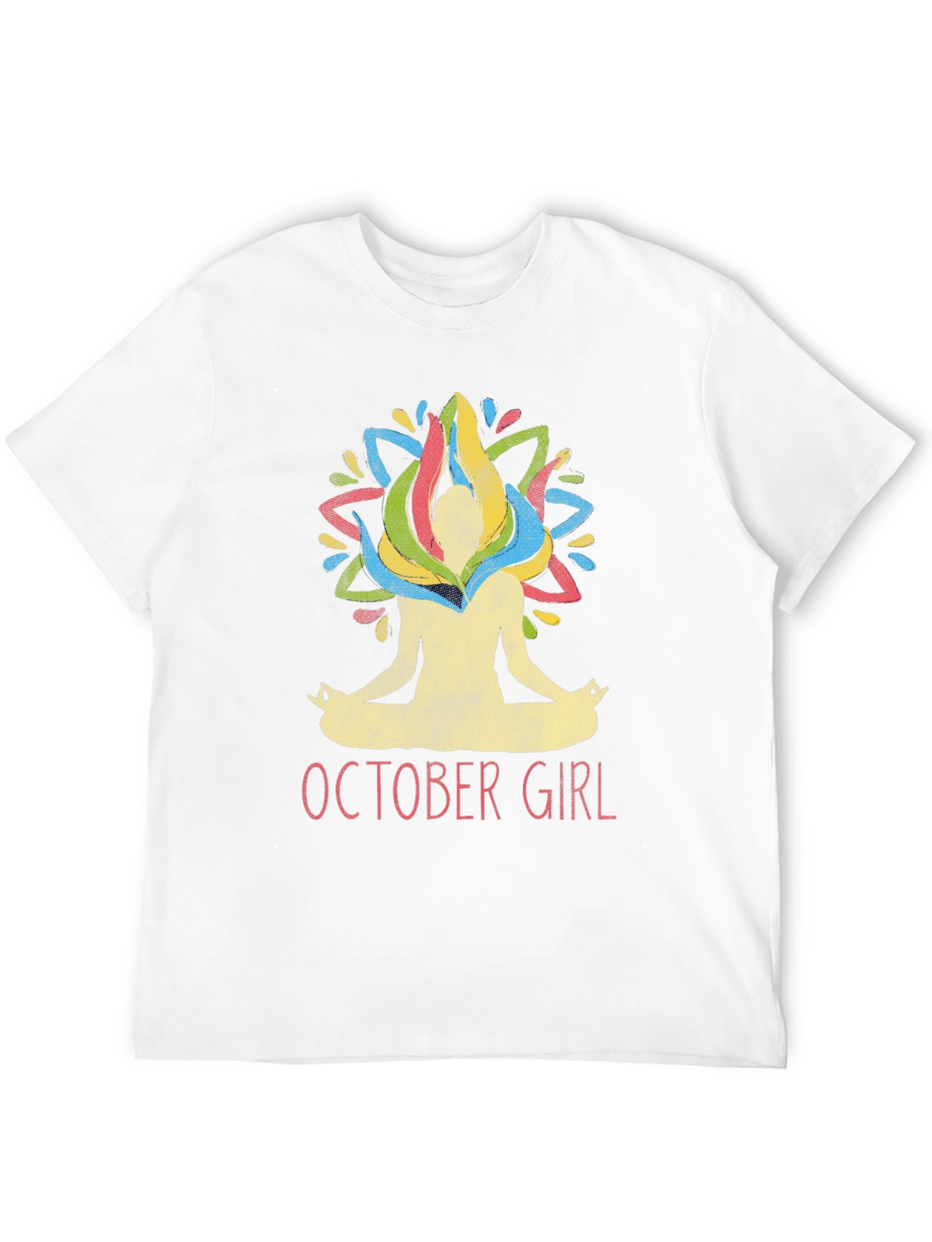 October Girl Yoga Lotus Pose T-Shirt