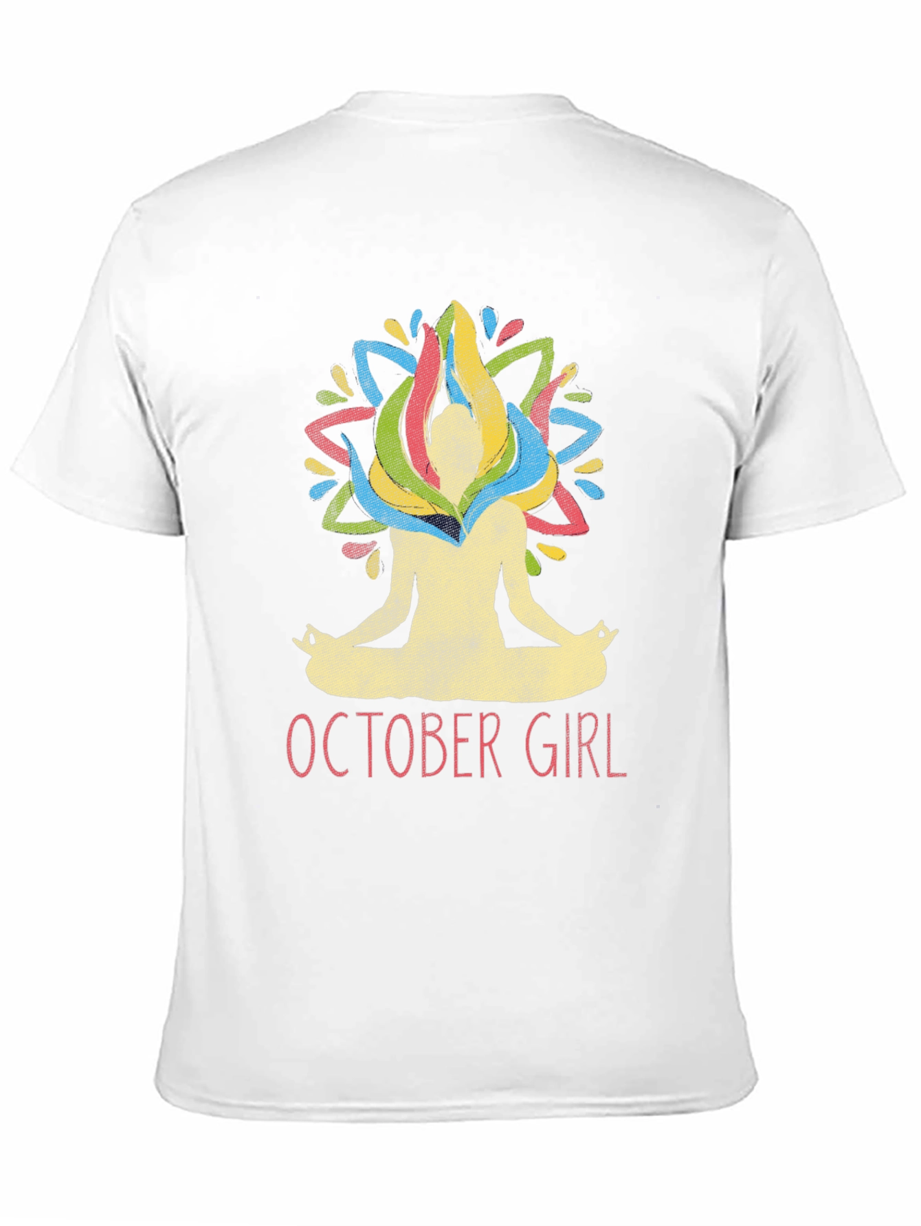 October Girl Yoga Lotus Pose T-Shirt