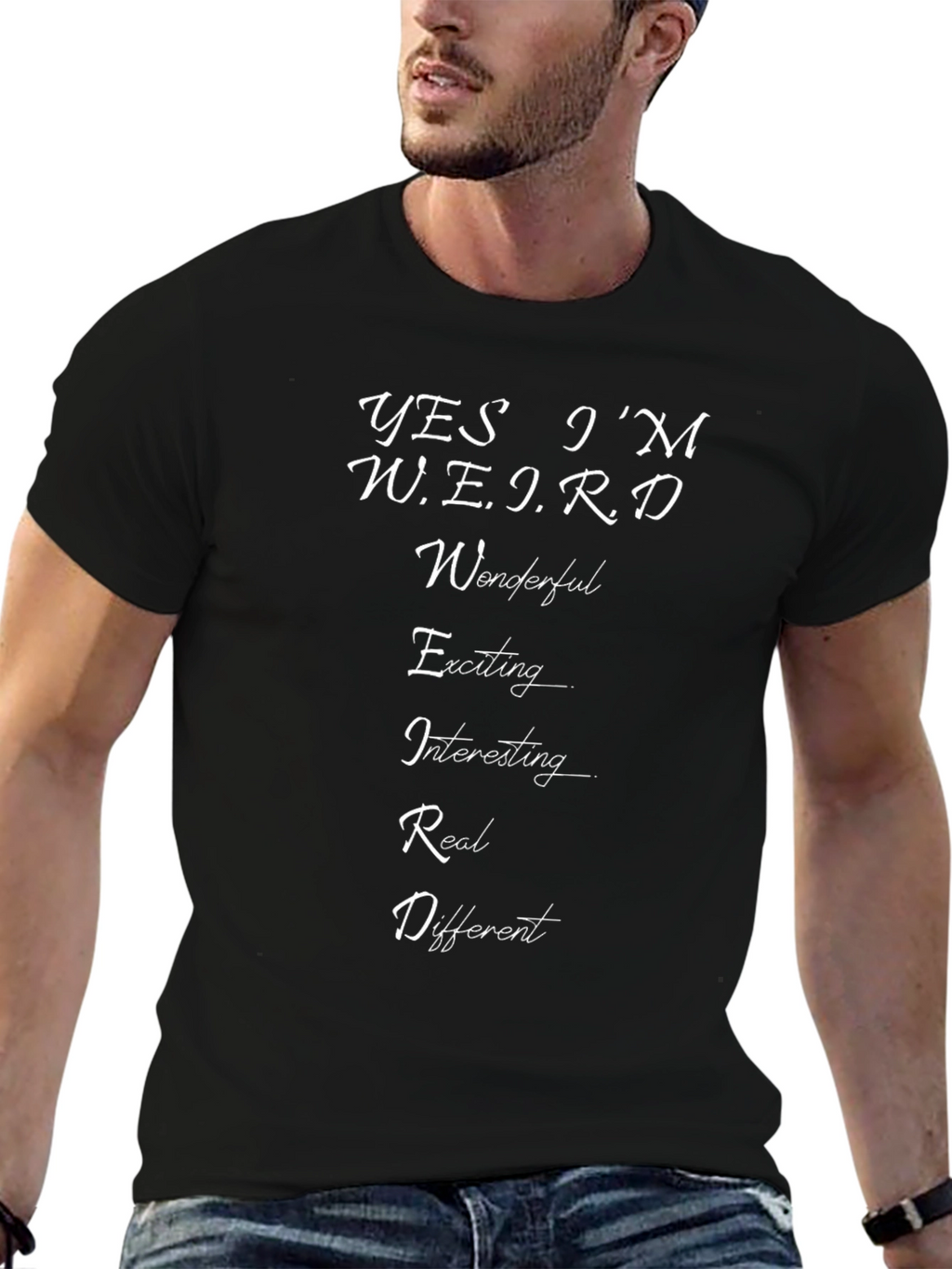 Yes Im Weird Black T-Shirt