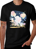 Elephant & Bunnies Bike Ride Graphic Tee