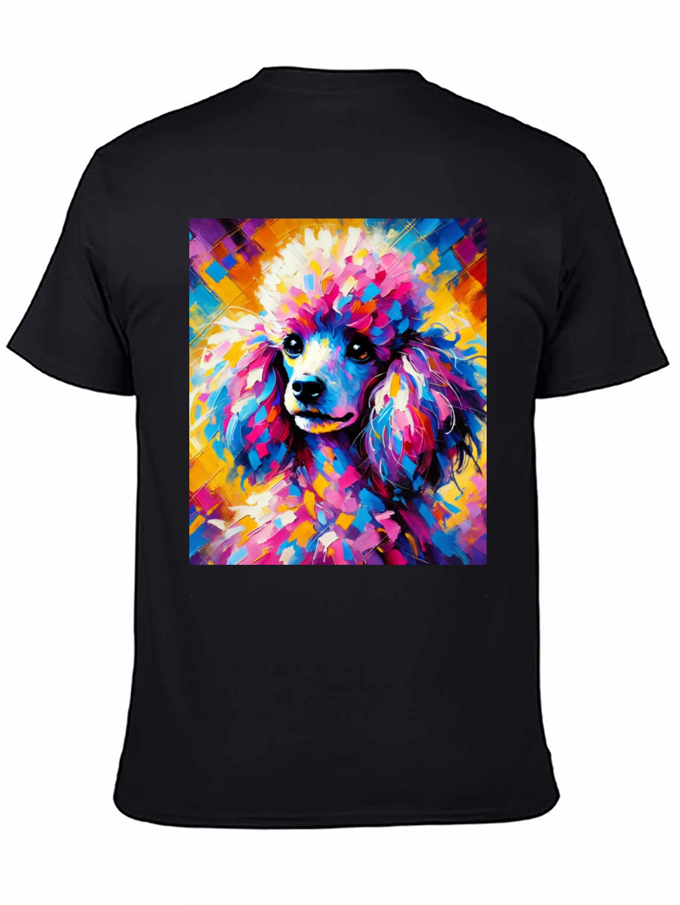 Colorful Poodle Art T-Shirt - Unique Graphic Tee