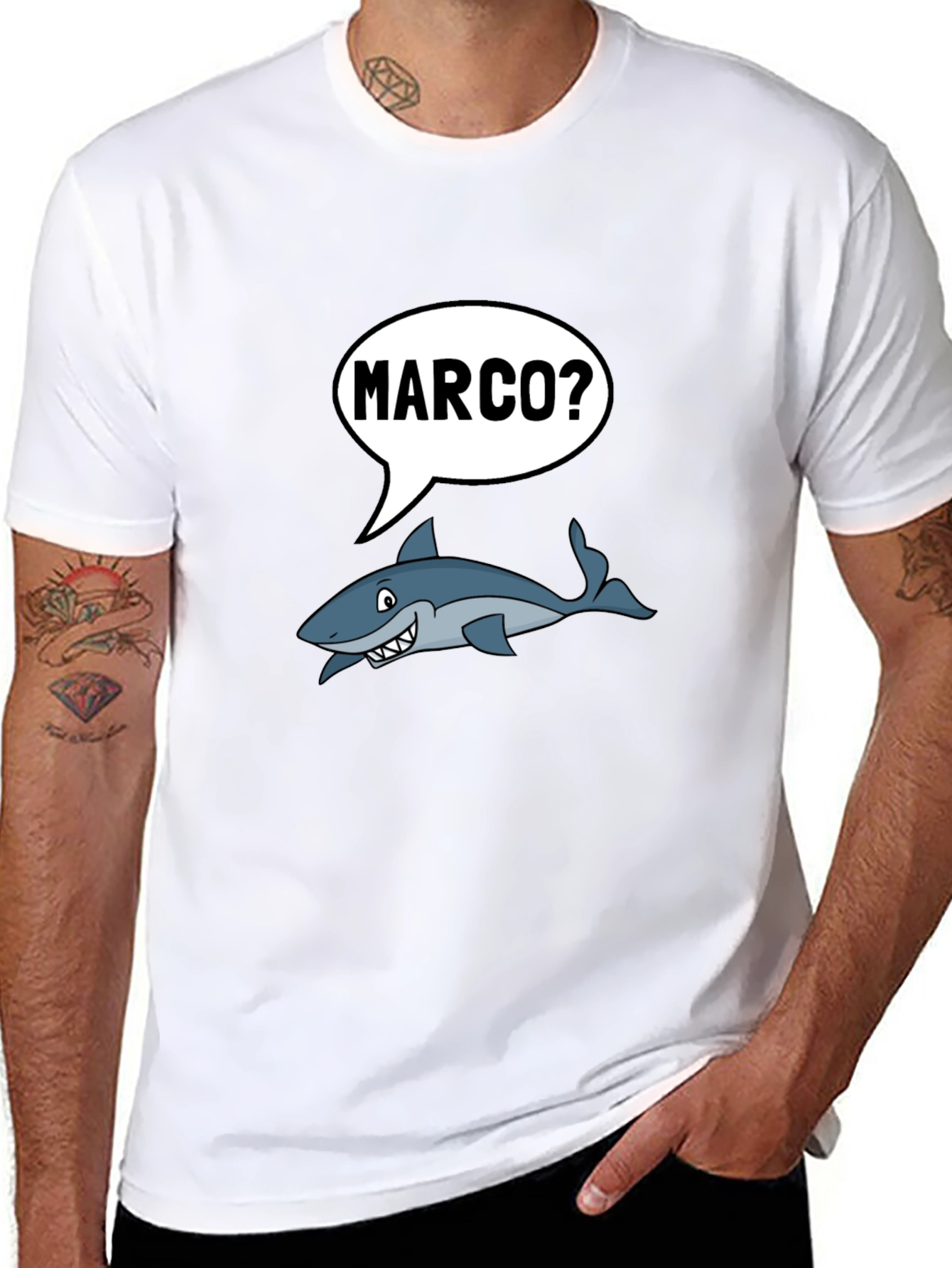 Marco Shark T-Shirt - Funny Ocean Humor Tee