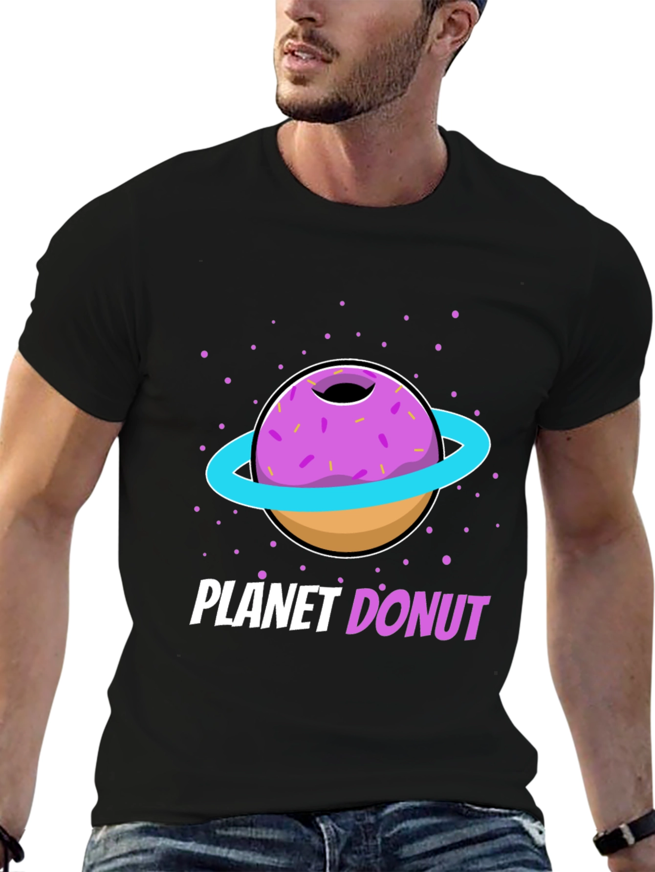 Planet Donut Graphic T-Shirt - Stylish Unisex Tee