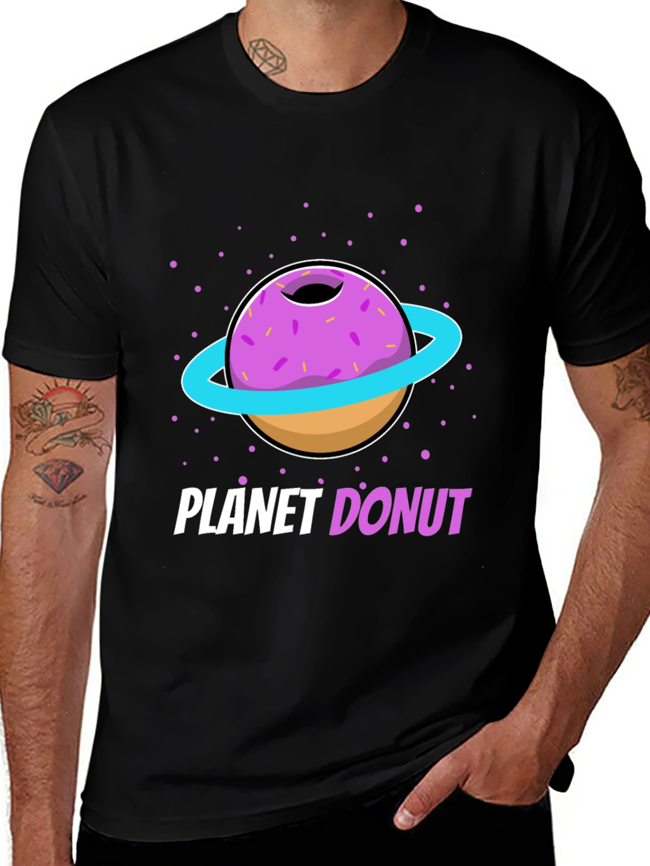Planet Donut Graphic T-Shirt - Stylish Unisex Tee