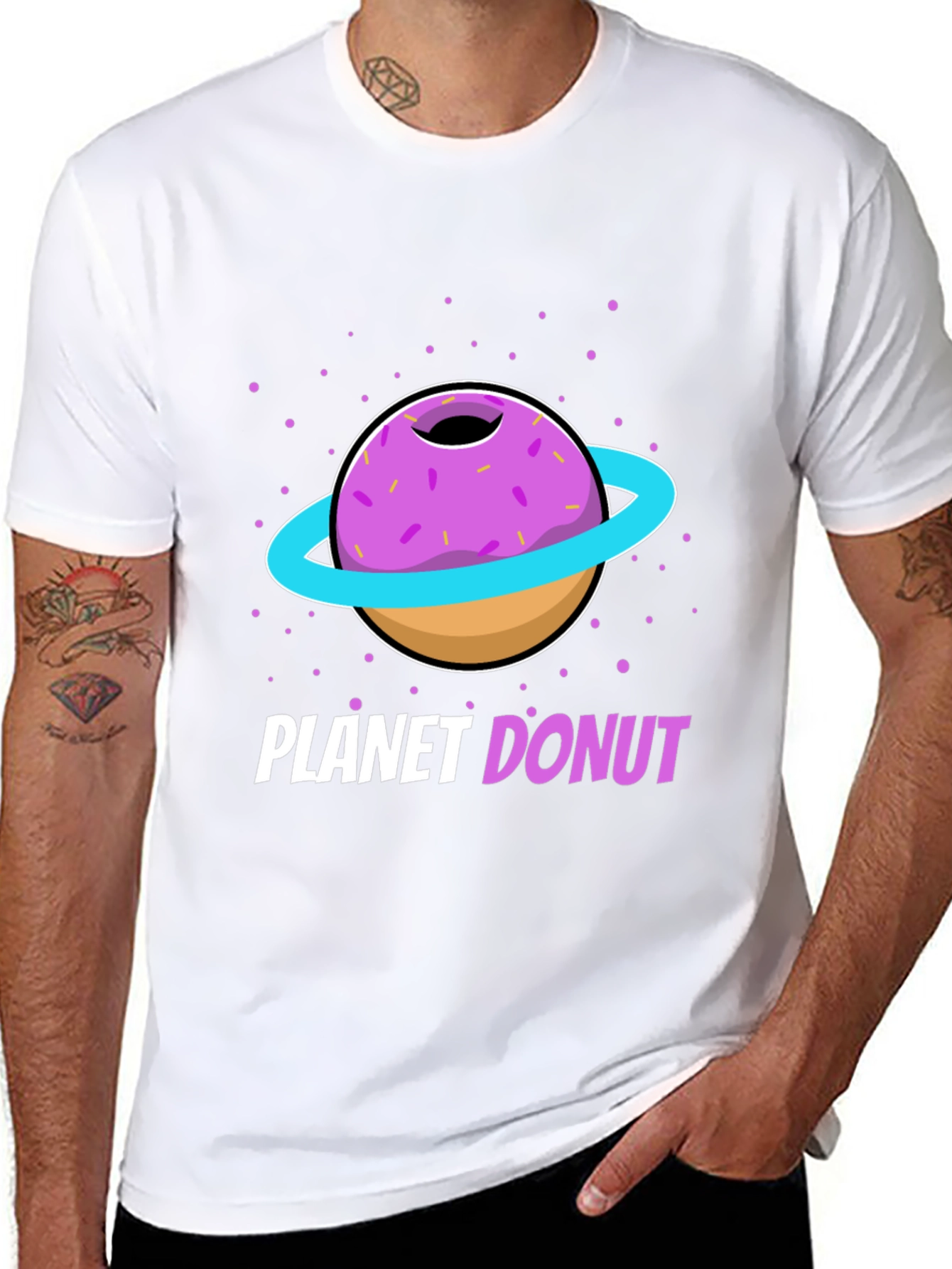 Planet Donut Graphic T-Shirt - Stylish Unisex Tee