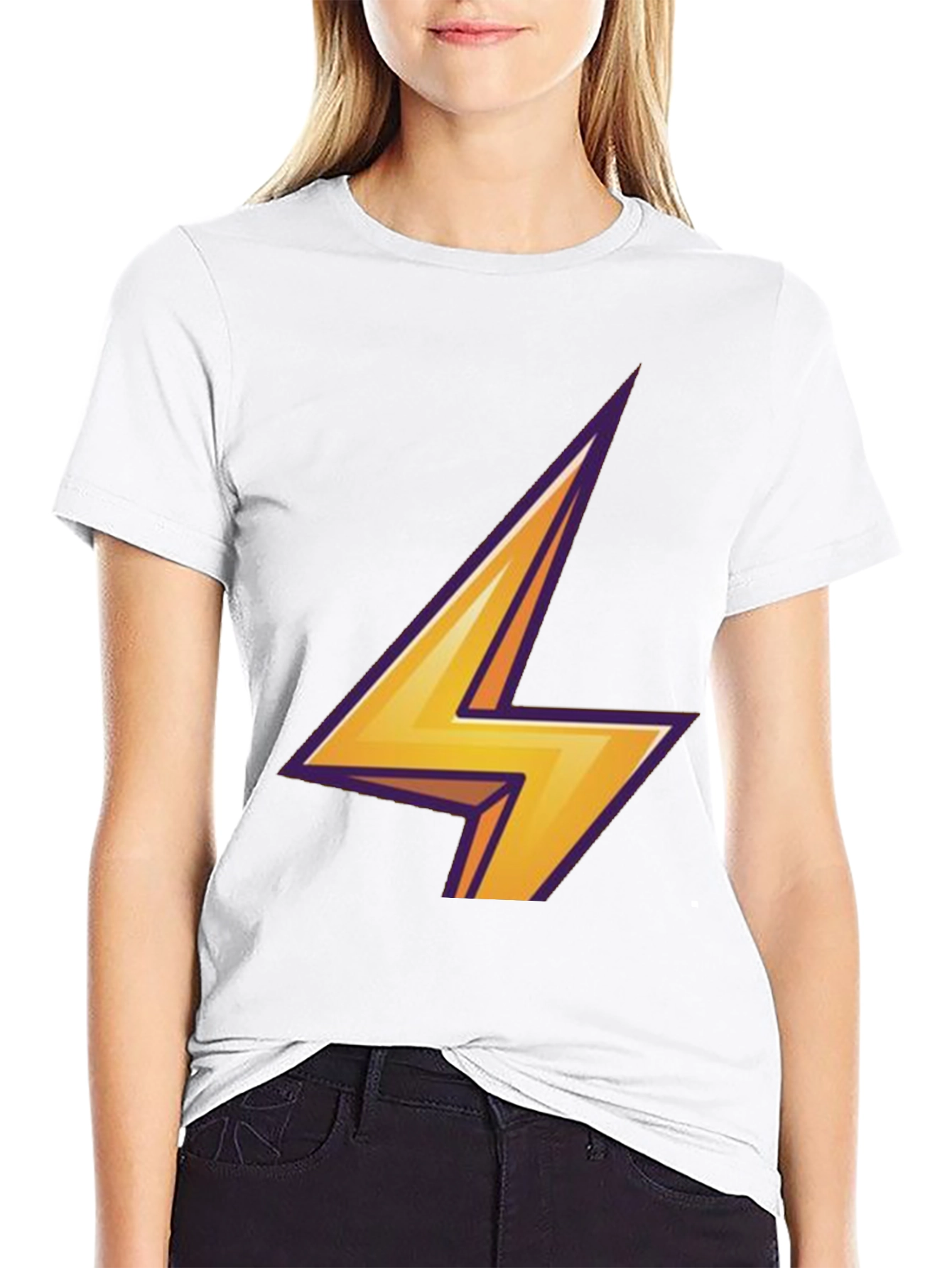 Lightning Bolt Graphic Tee - Black T-Shirt