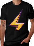 Lightning Bolt Graphic Tee - Black T-Shirt
