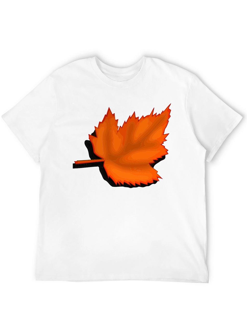 Autumn Maple Leaf Graphic Tee - Stylish Casual Wear