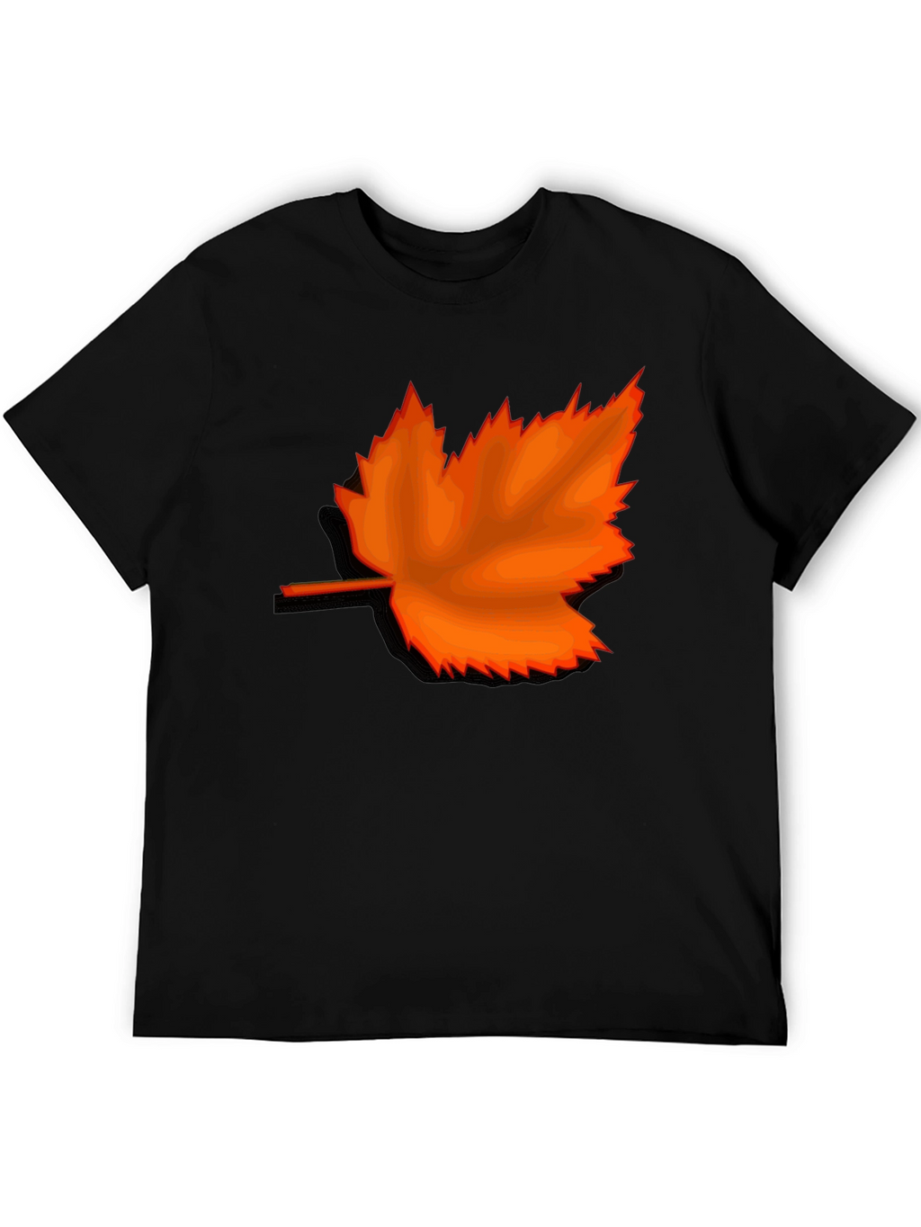 Autumn Maple Leaf Graphic Tee - Stylish Casual Wear
