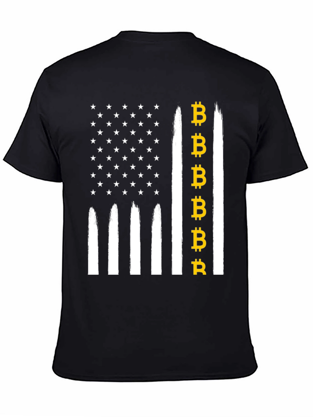 Bitcoin USA Flag Graphic Tee
