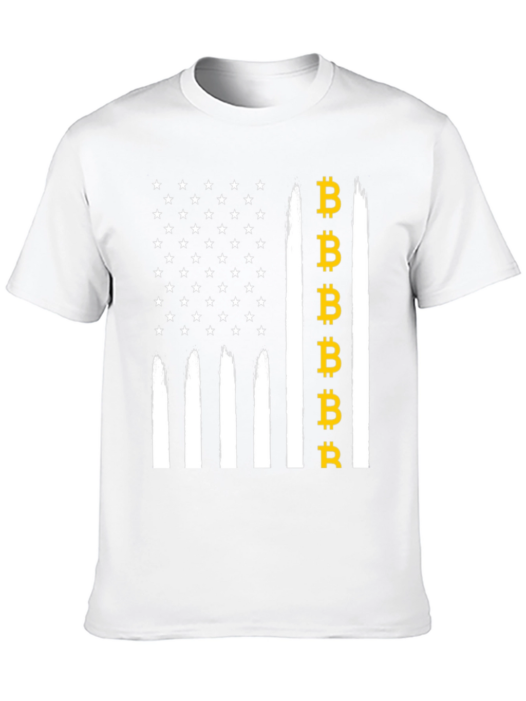 Bitcoin USA Flag Graphic Tee