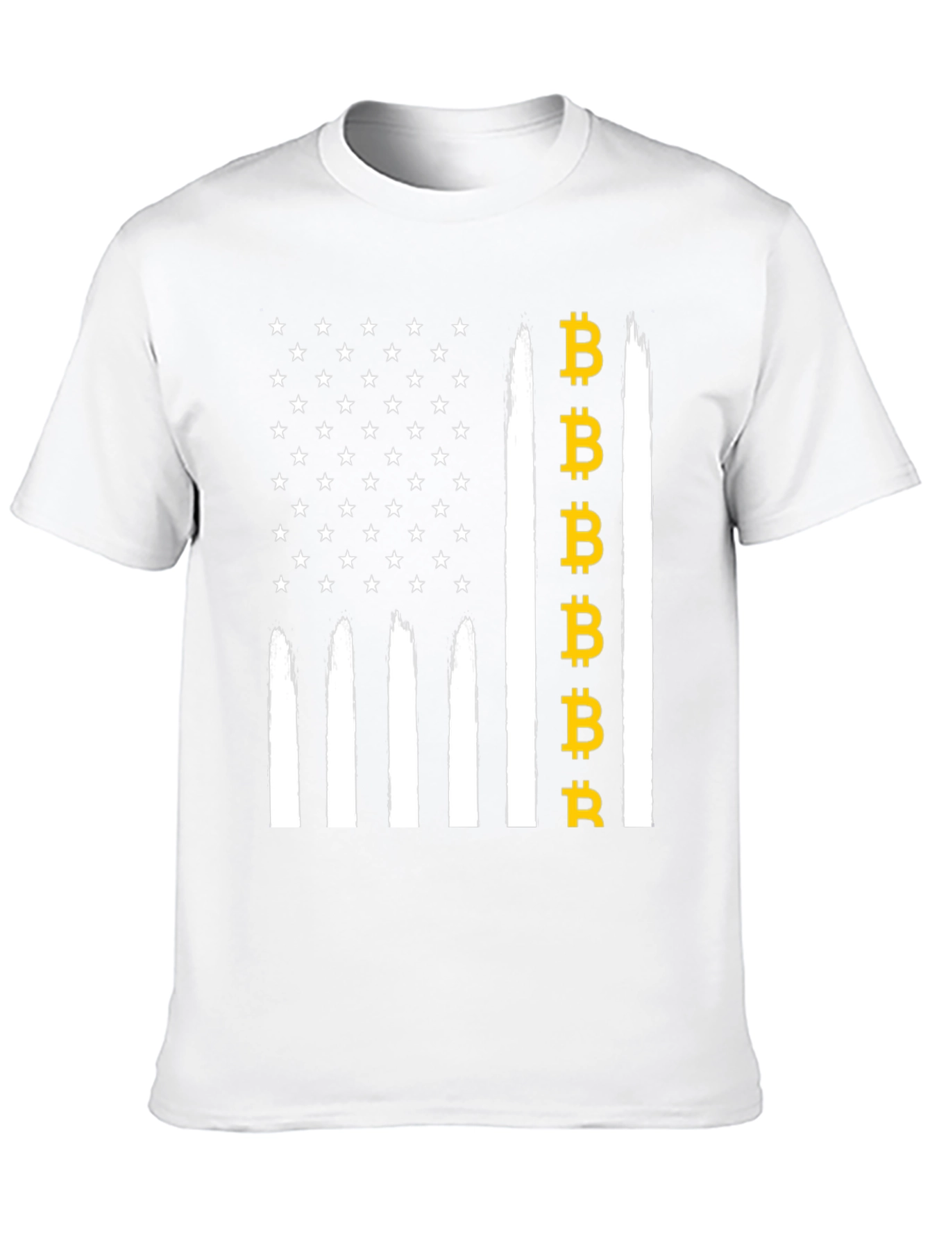 Bitcoin USA Flag Graphic Tee