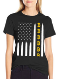 Bitcoin USA Flag Graphic Tee