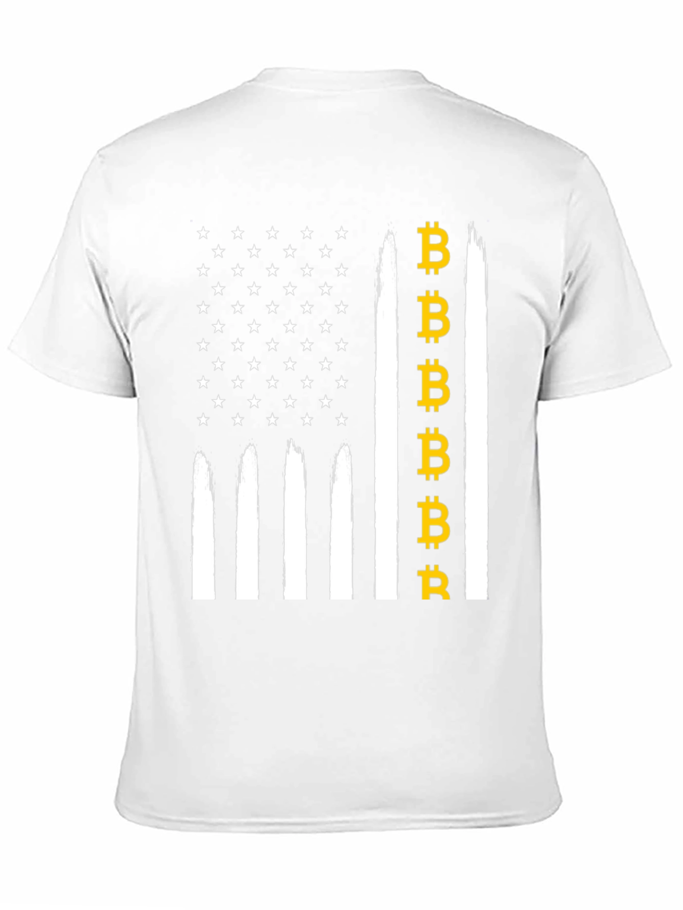 Bitcoin USA Flag Graphic Tee