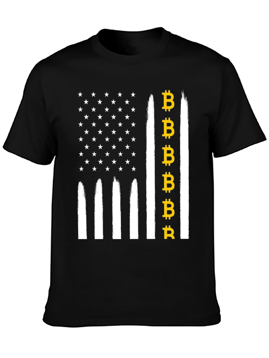 Bitcoin USA Flag Graphic Tee