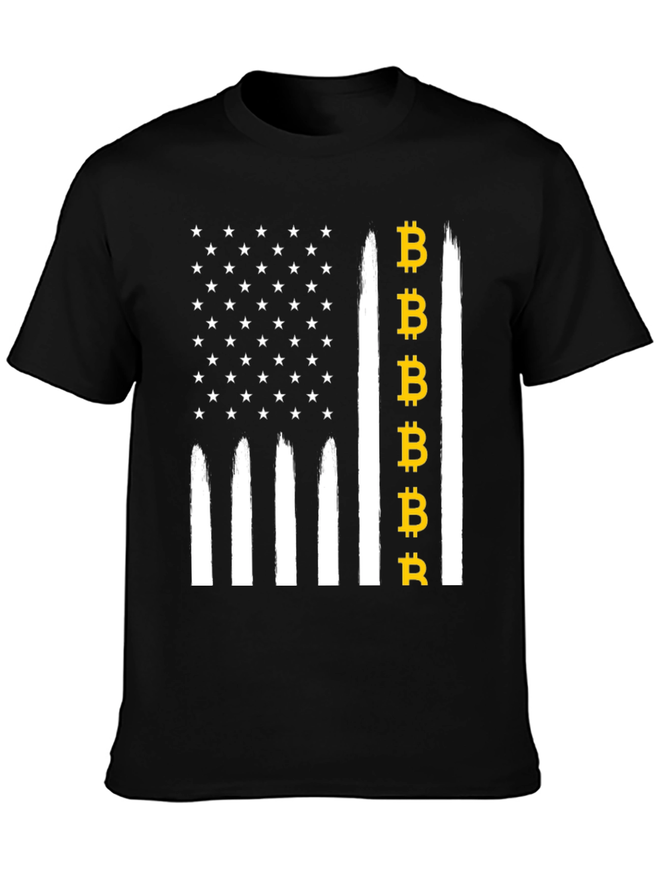 Bitcoin USA Flag Graphic Tee