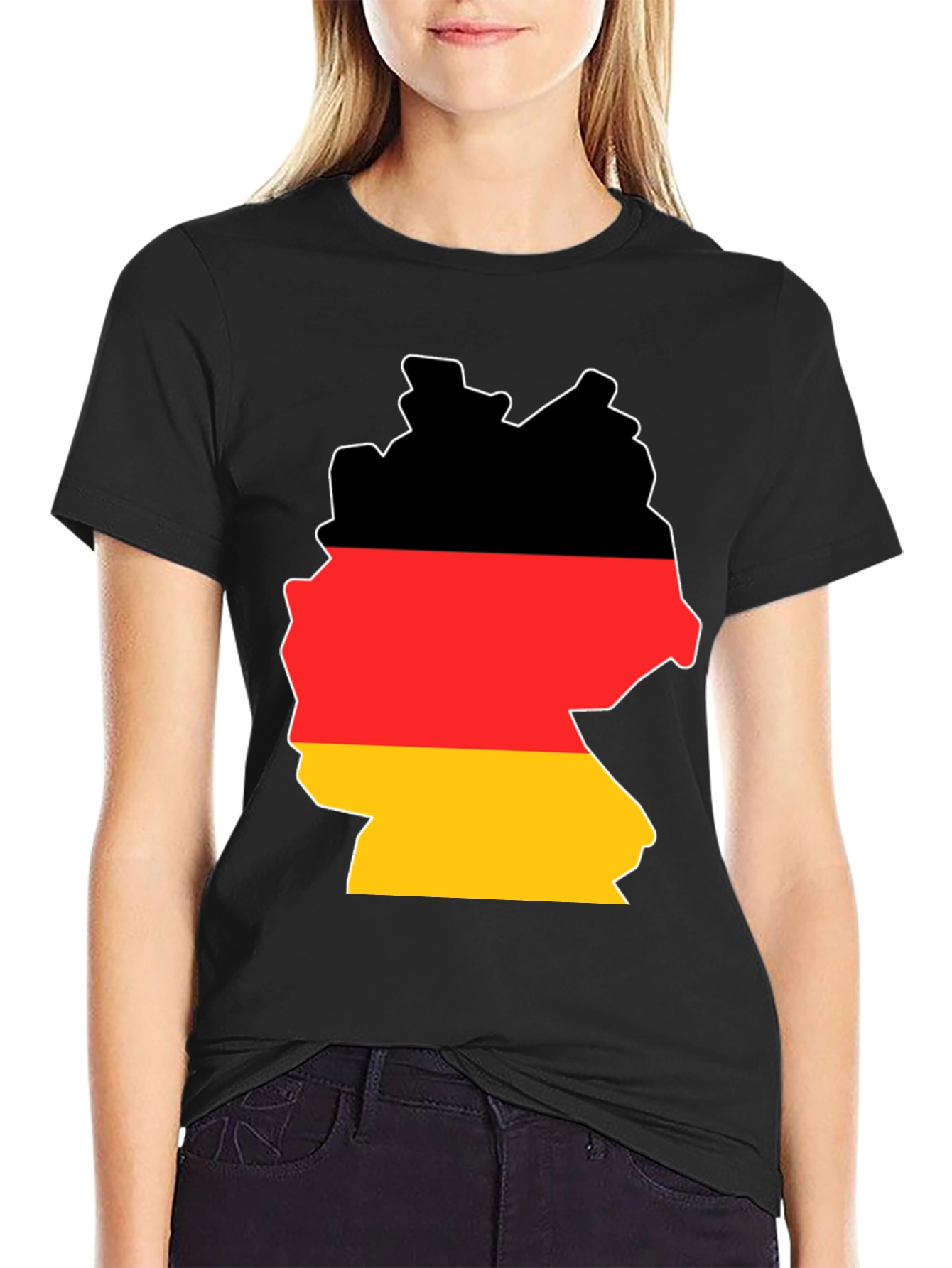 Germany Flag Map T-Shirt