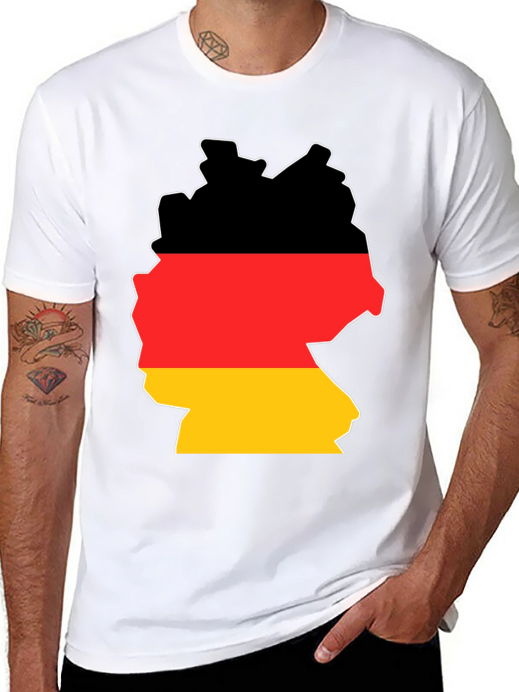 Germany Flag Map T-Shirt