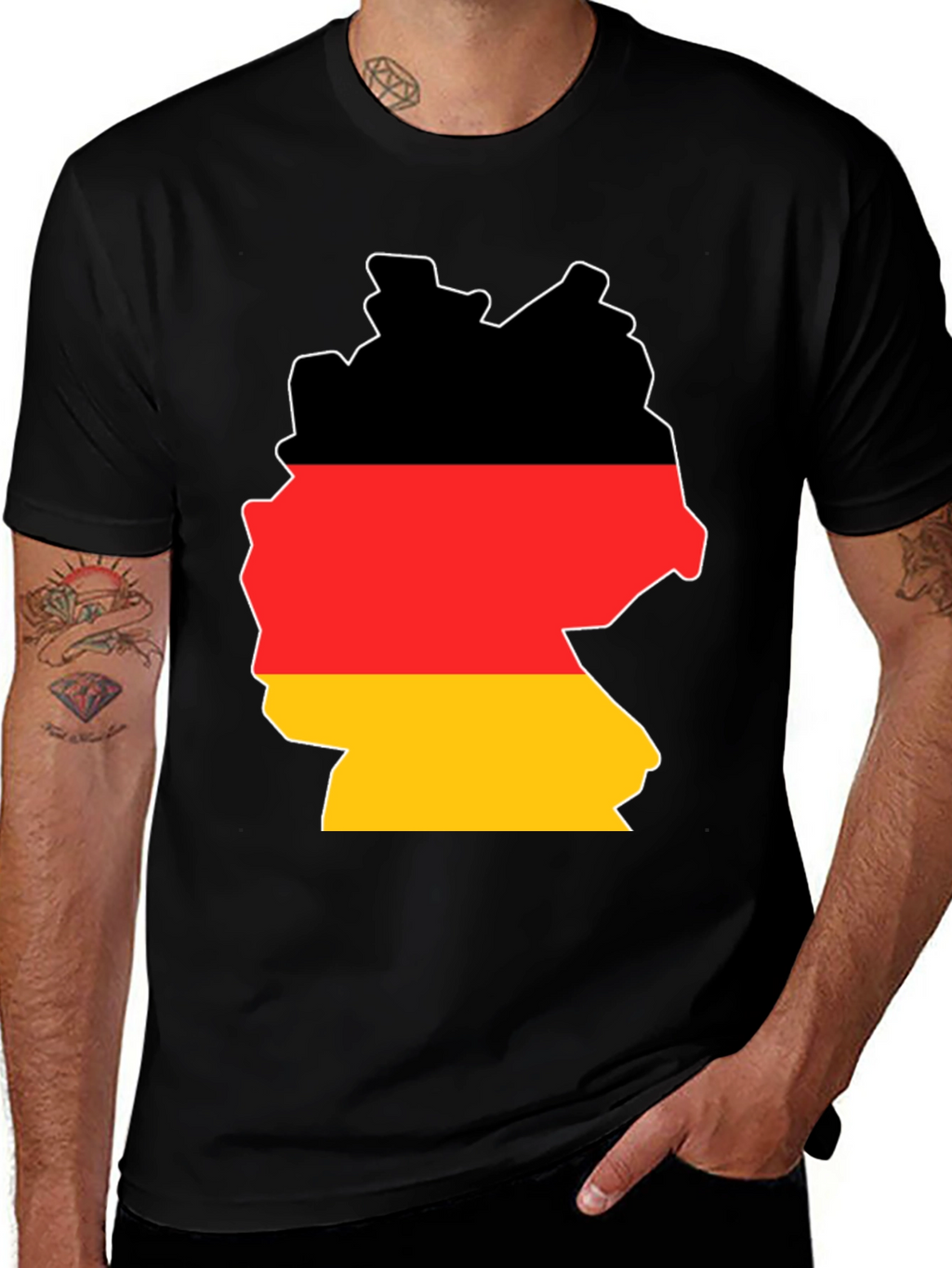 Germany Flag Map T-Shirt