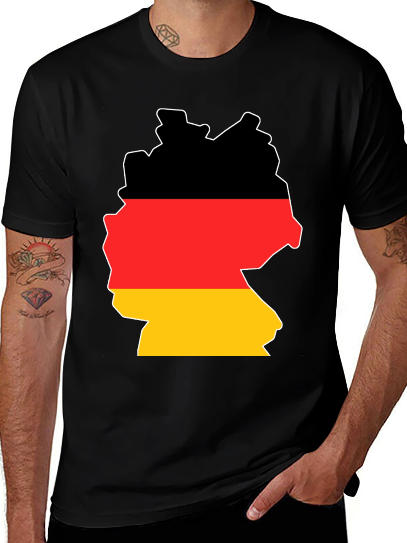 Germany Flag Map T-Shirt