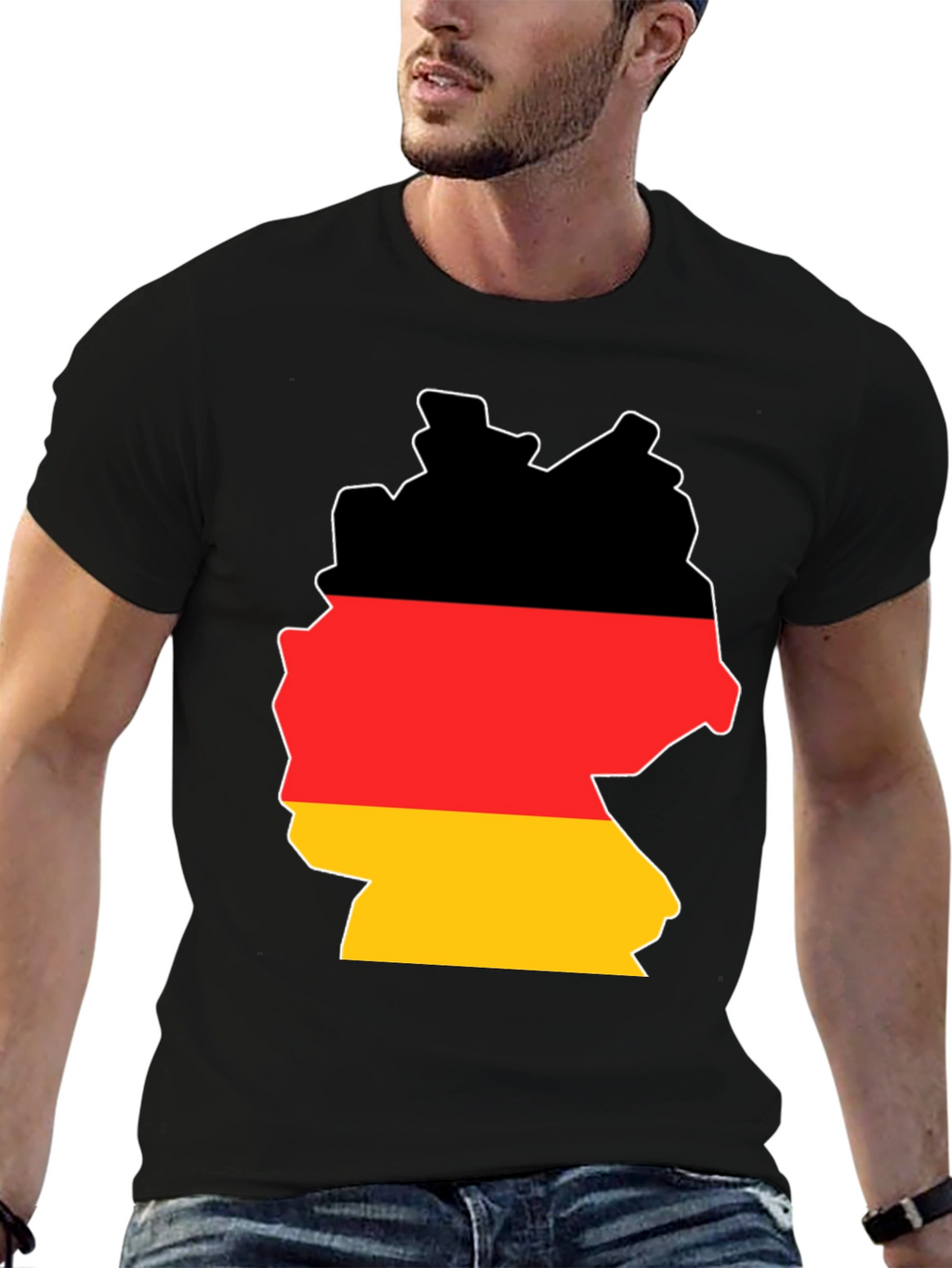 Germany Flag Map T-Shirt