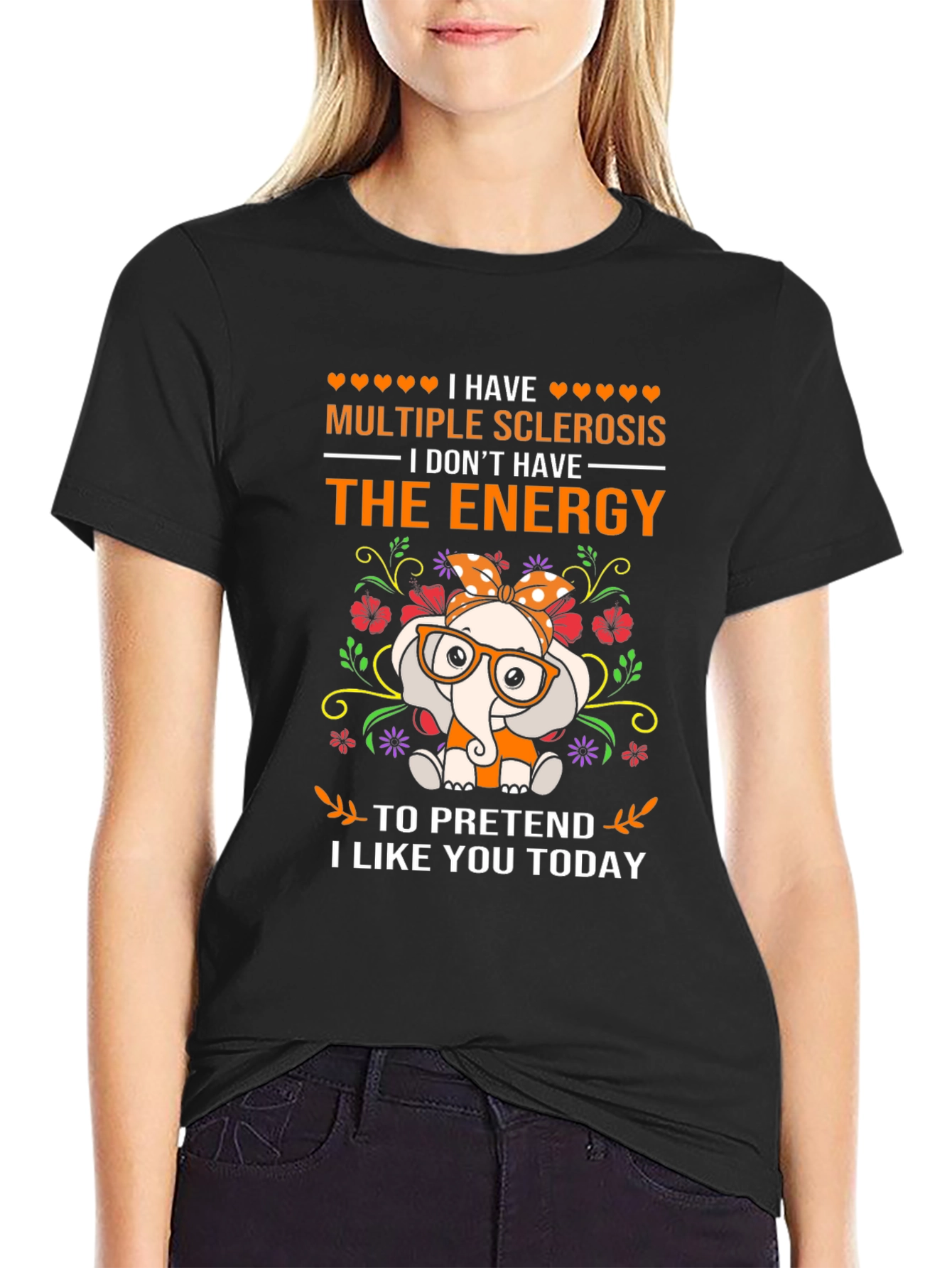 Multiple Sclerosis Awareness Elephant T-Shirt