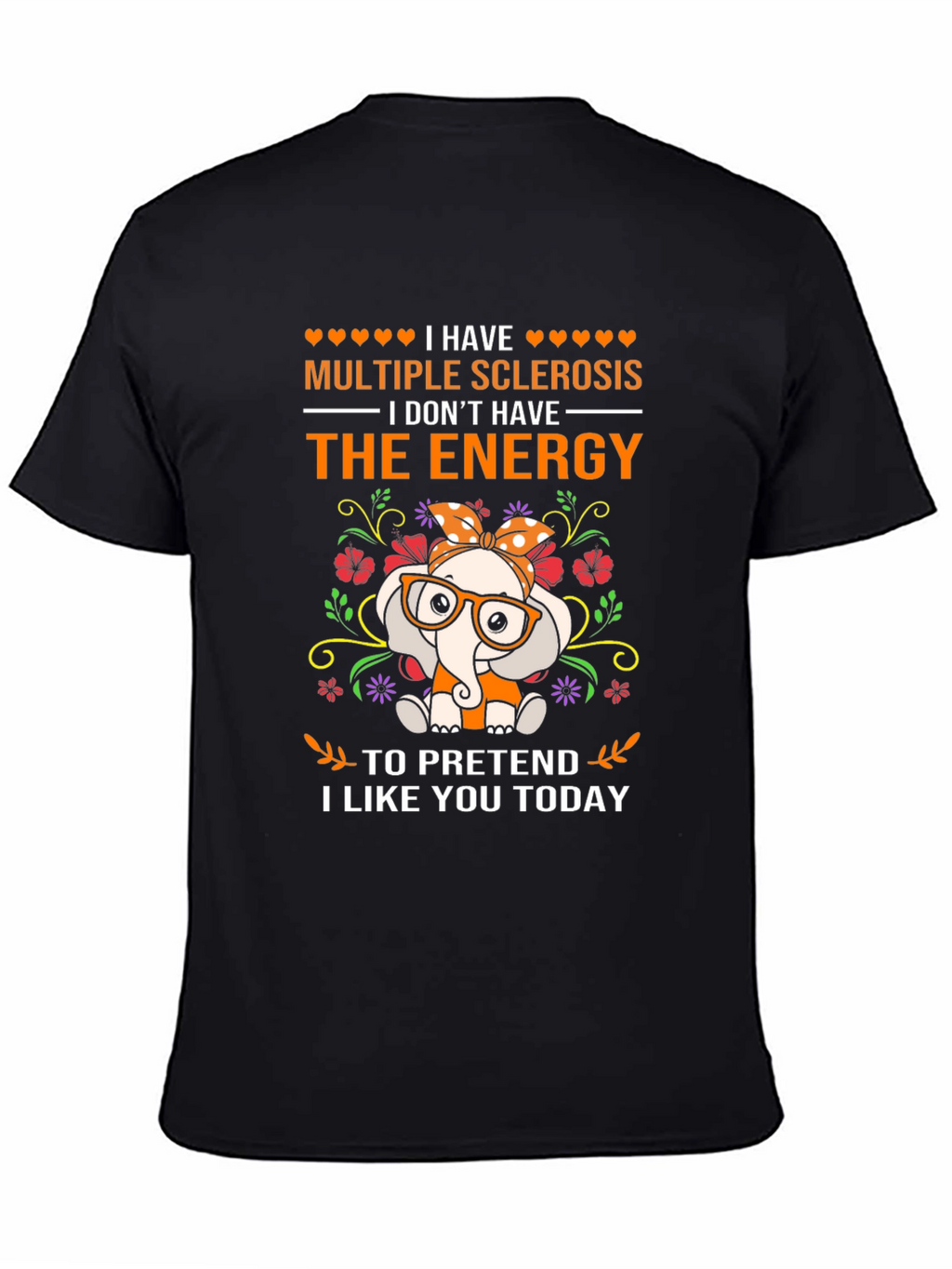 Multiple Sclerosis Awareness Elephant T-Shirt