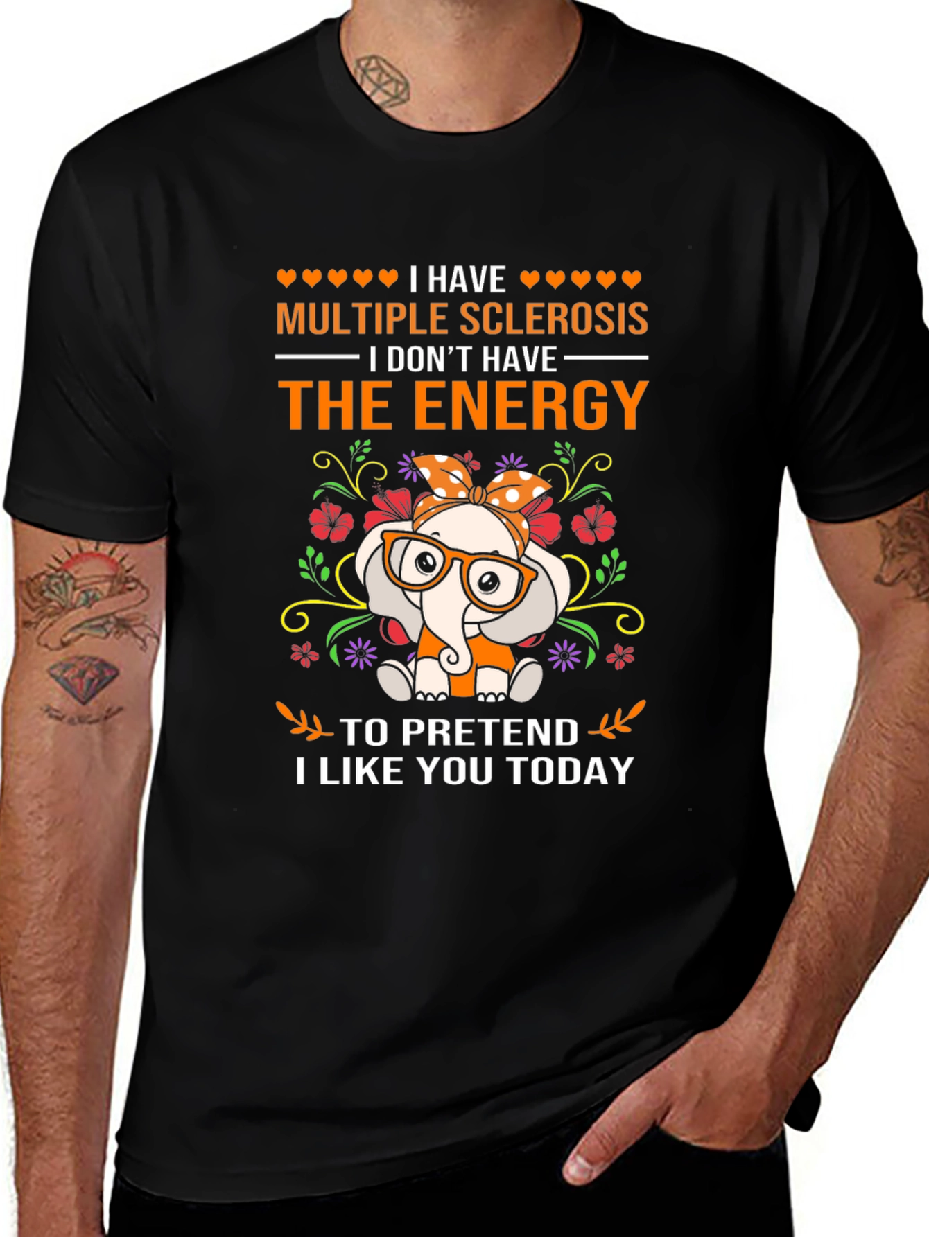 Multiple Sclerosis Awareness Elephant T-Shirt