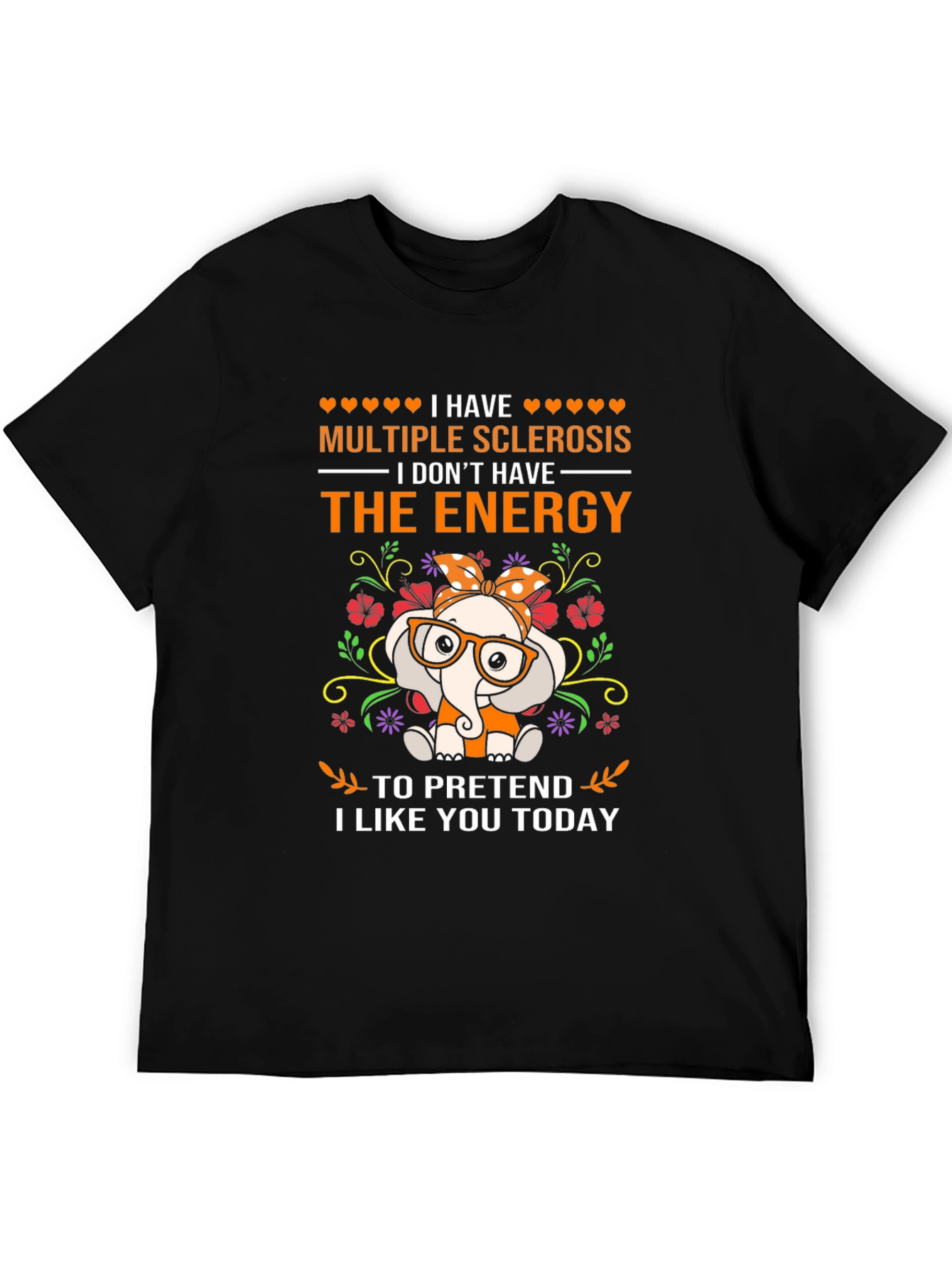Multiple Sclerosis Awareness Elephant T-Shirt