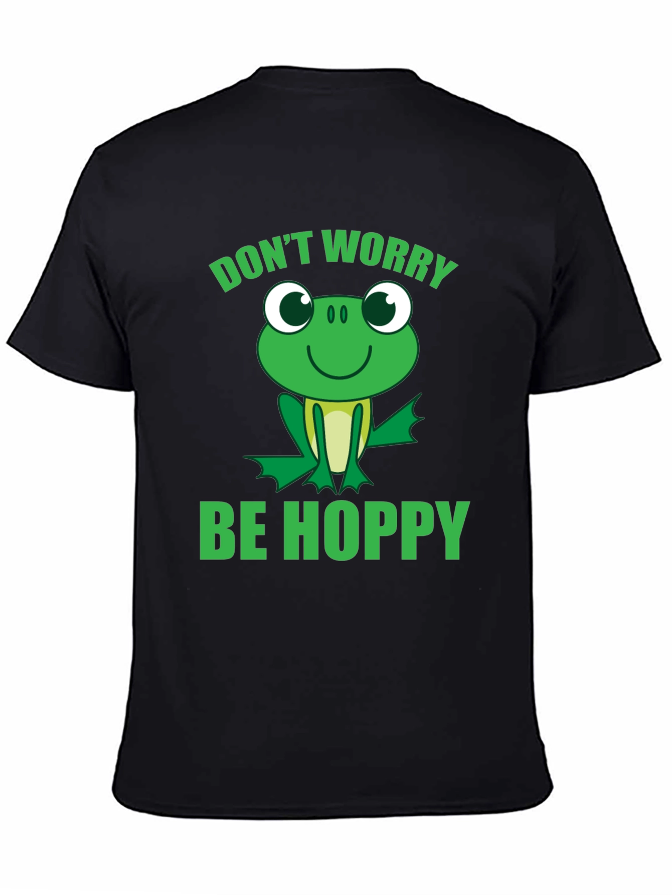 Dont Worry Be Hoppy Frog Graphic Tee