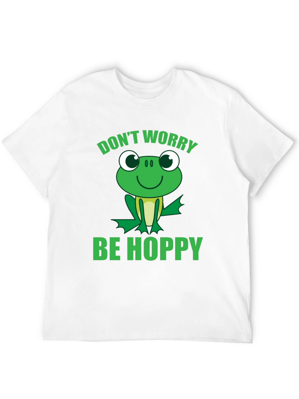Dont Worry Be Hoppy Frog Graphic Tee