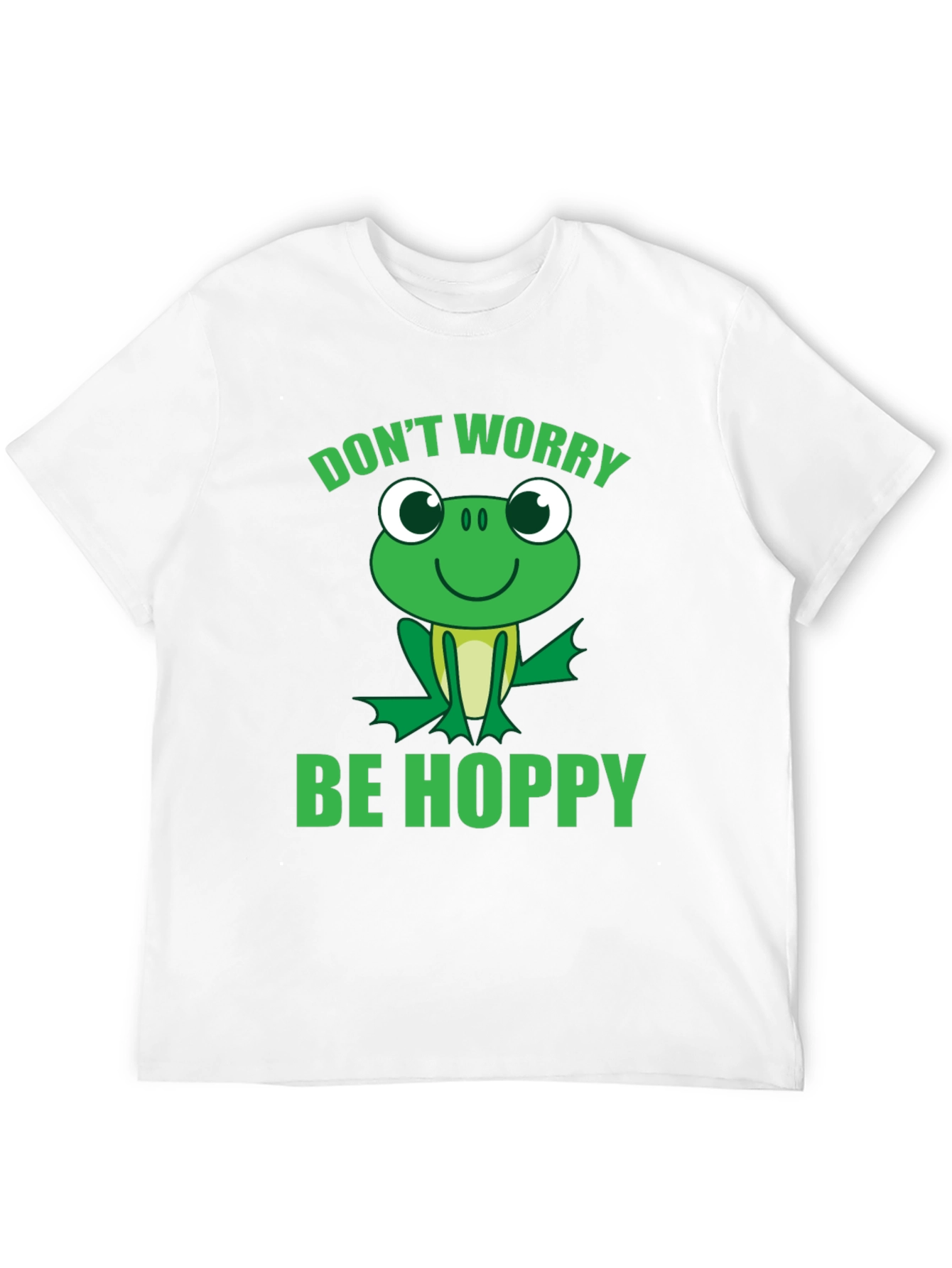 Dont Worry Be Hoppy Frog Graphic Tee