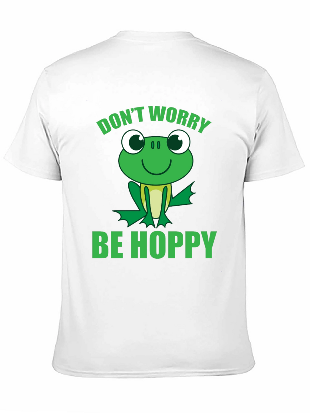 Dont Worry Be Hoppy Frog Graphic Tee