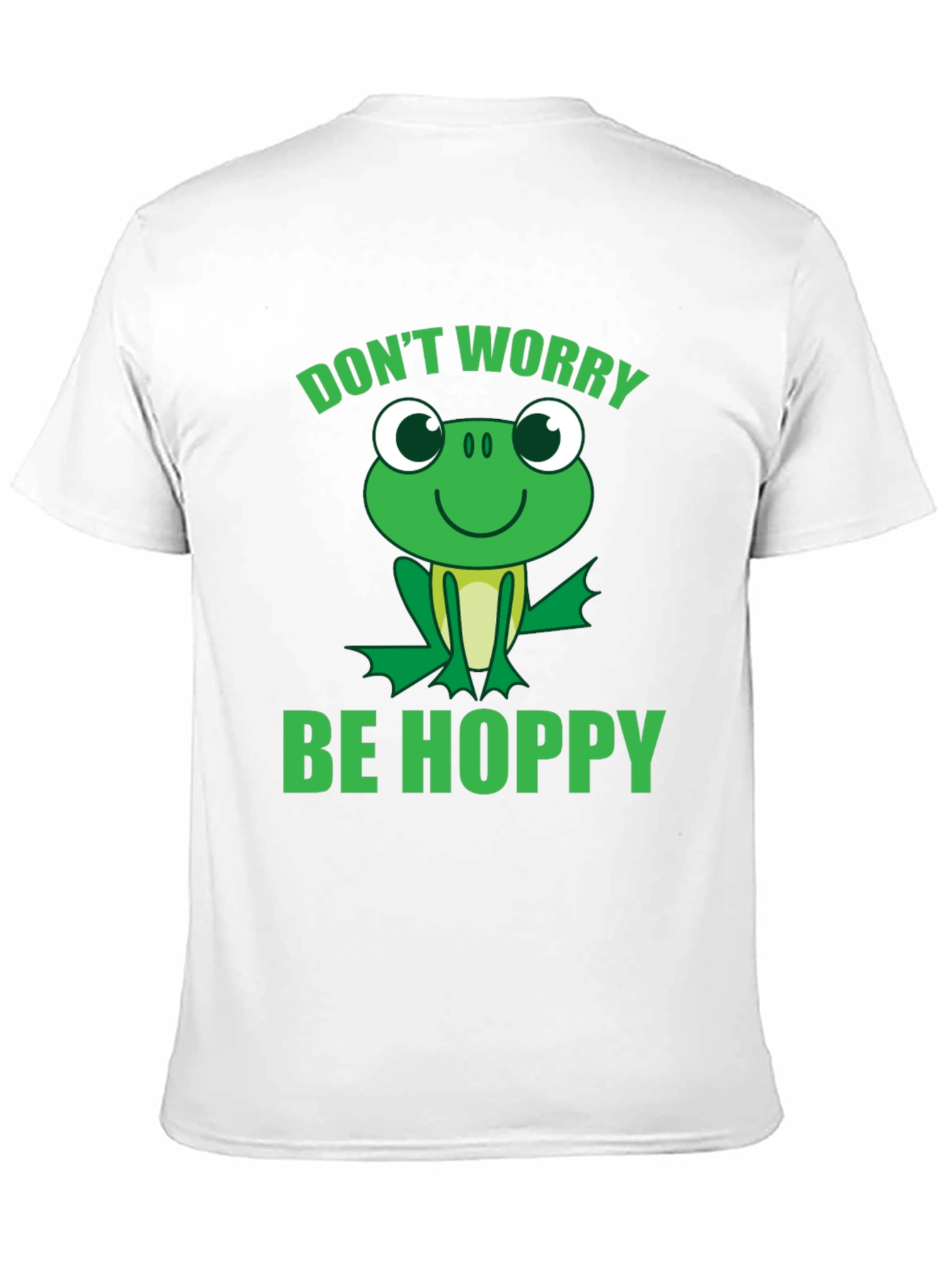 Dont Worry Be Hoppy Frog Graphic Tee