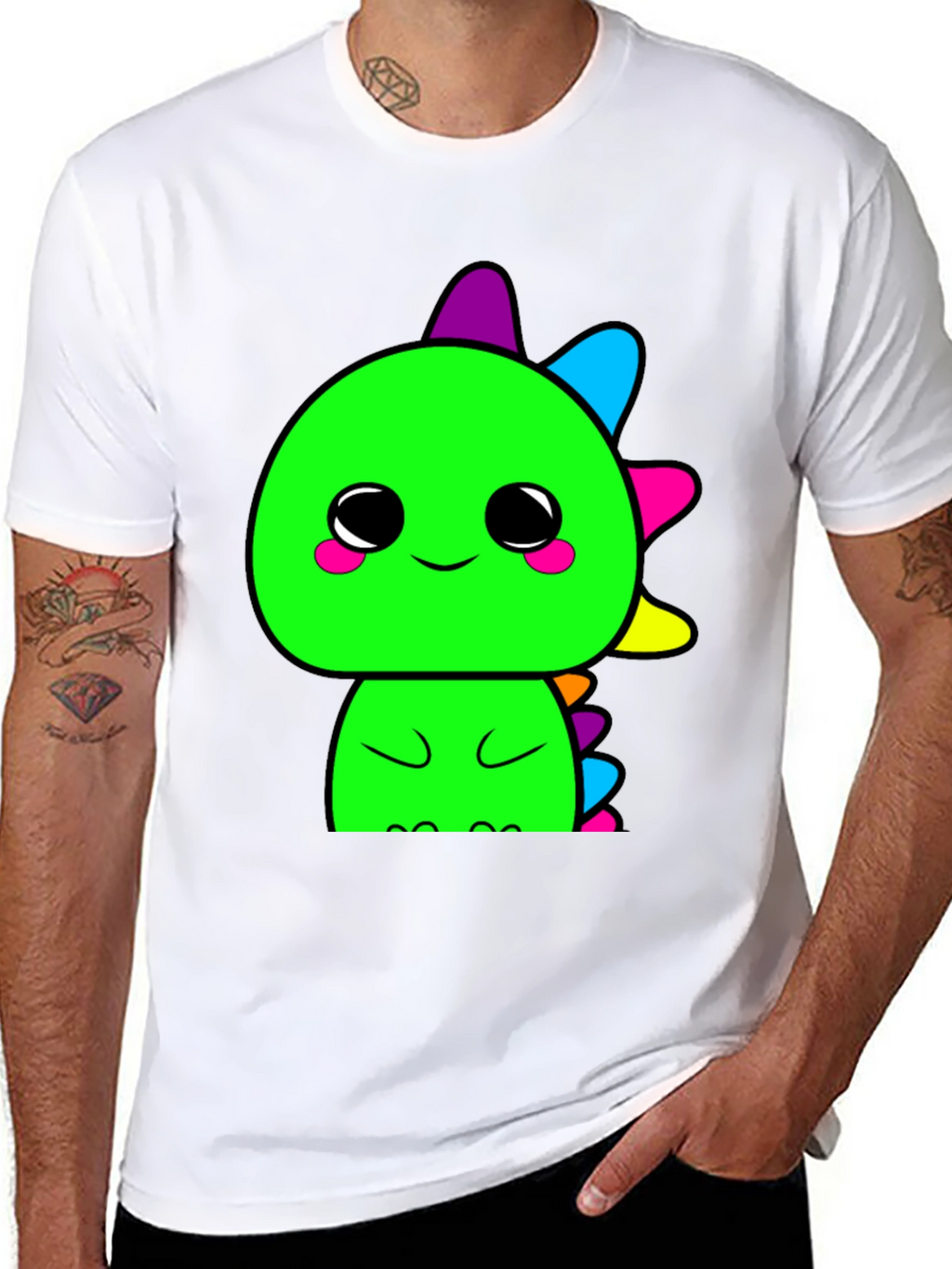 Cute Kawaii Dinosaur Graphic T-Shirt